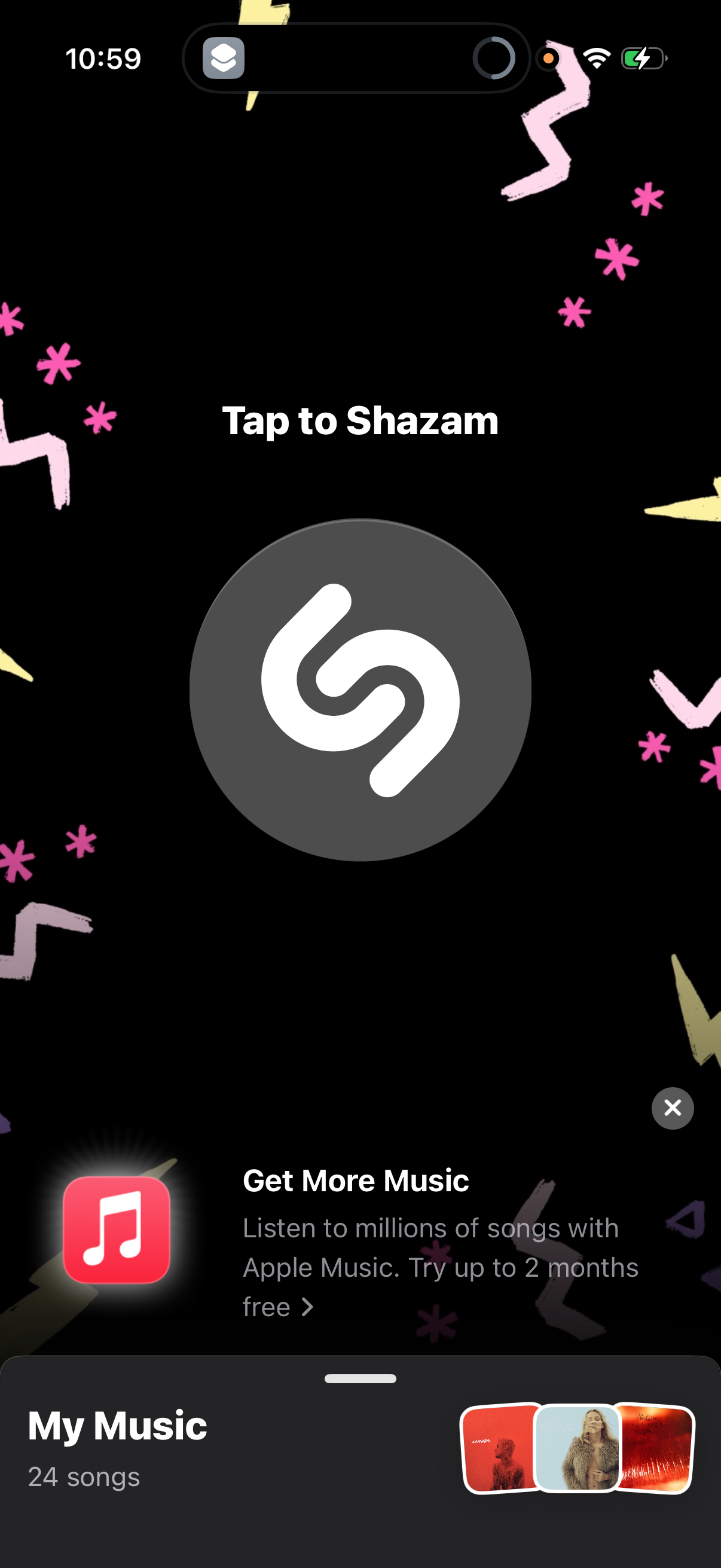 shazam app screenshot 1