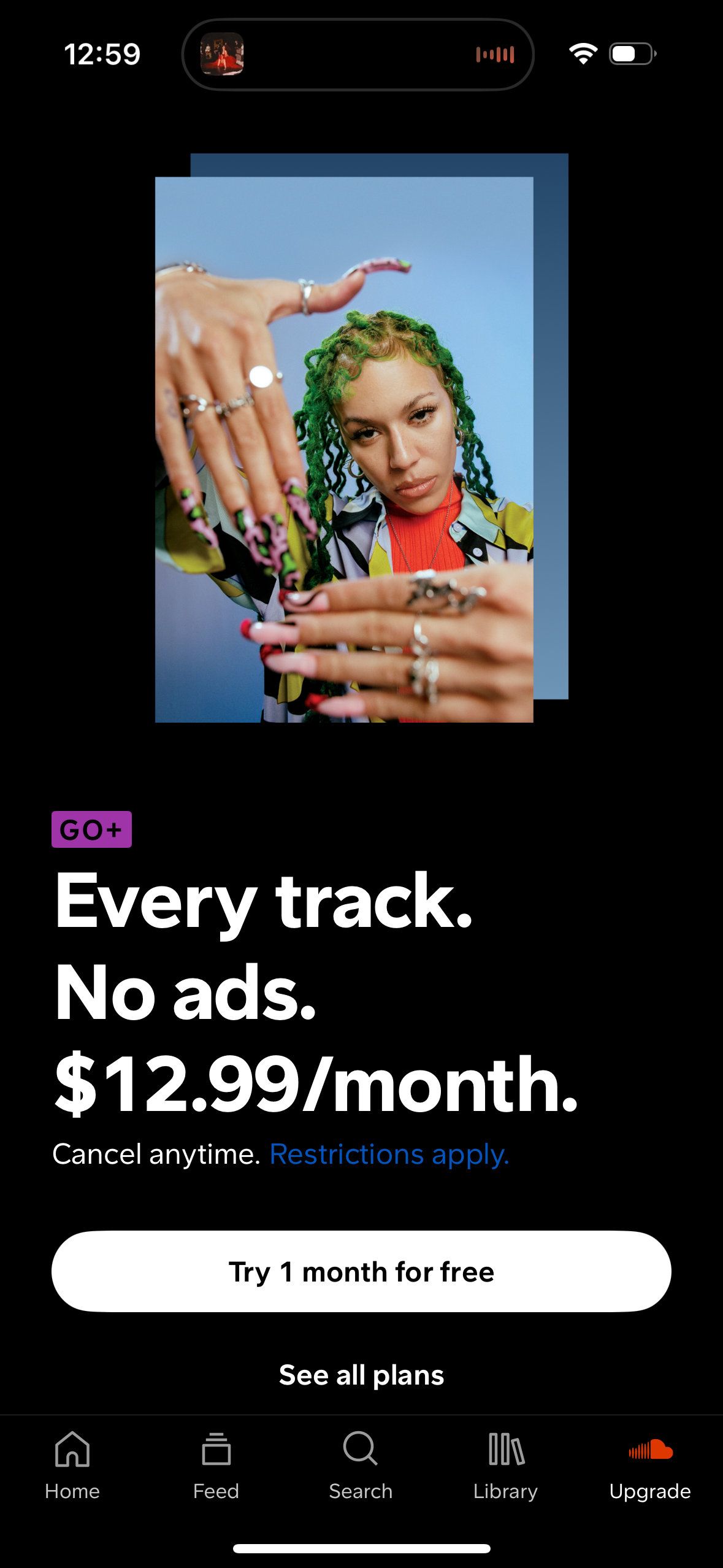 soundcloud app screenshot 100