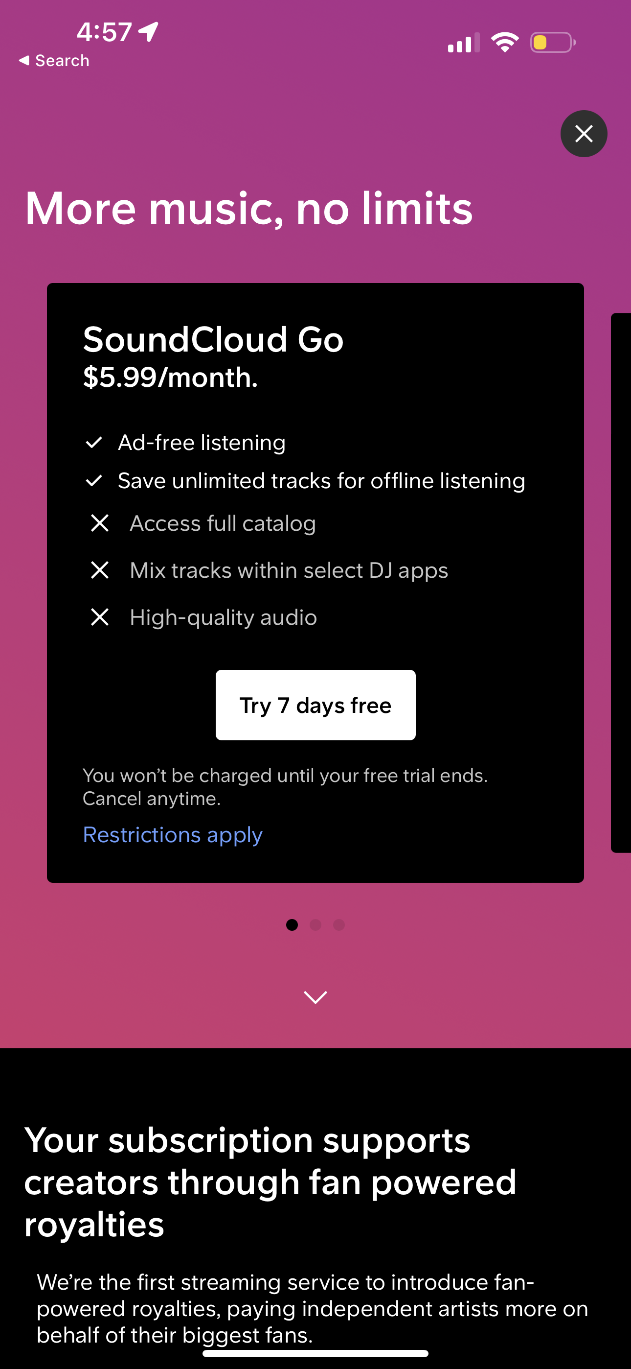 soundcloud app screenshot 130