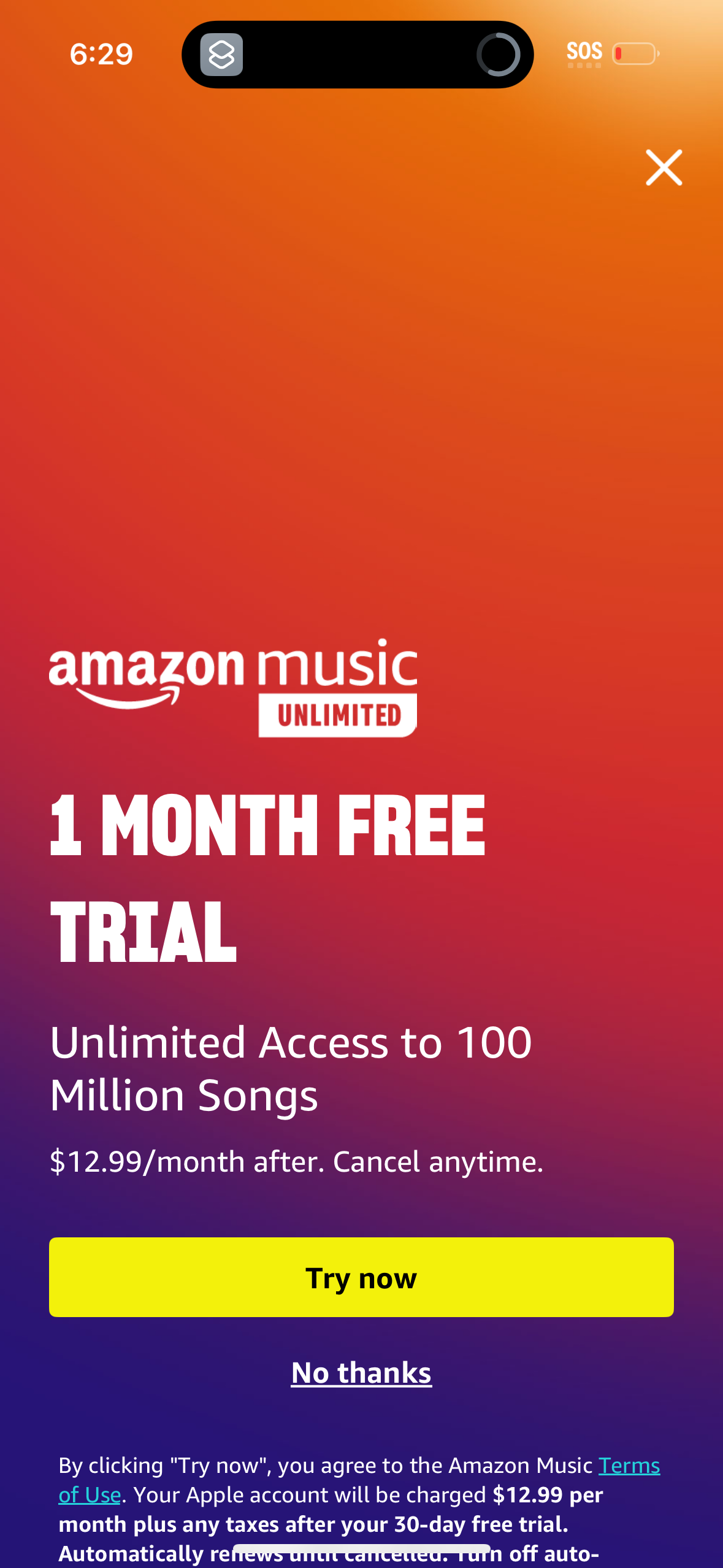 amazon-music app screenshot 2