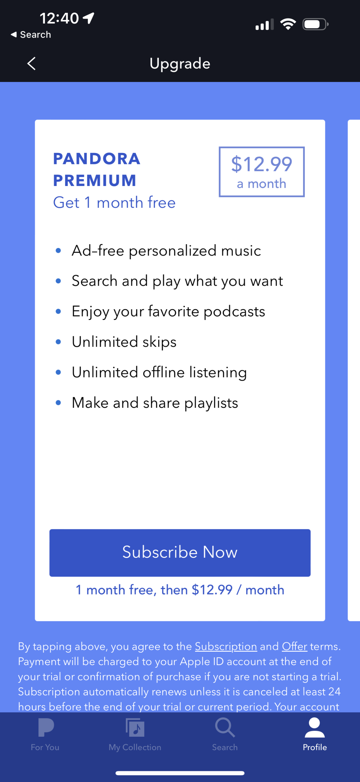 pandora app screenshot 48