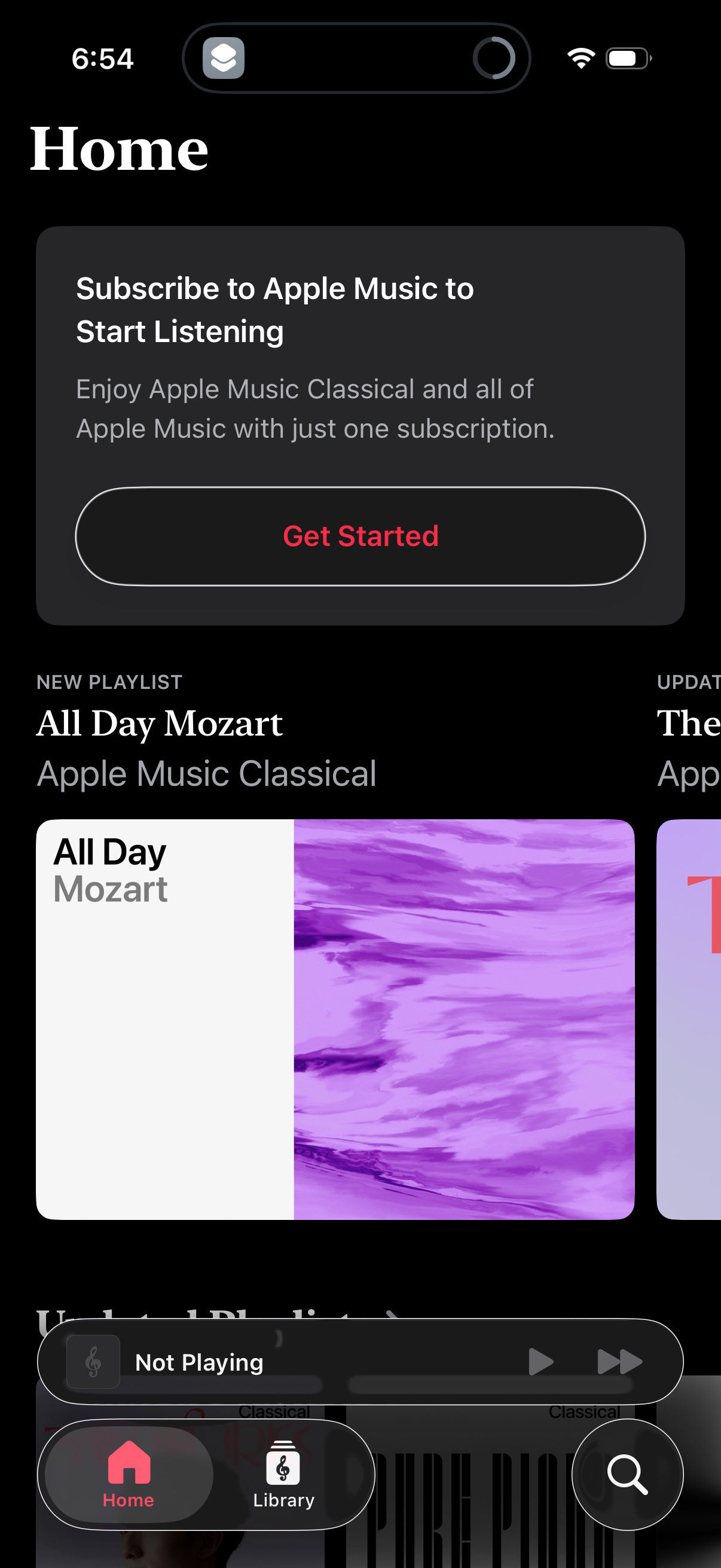 classical app screenshot 2