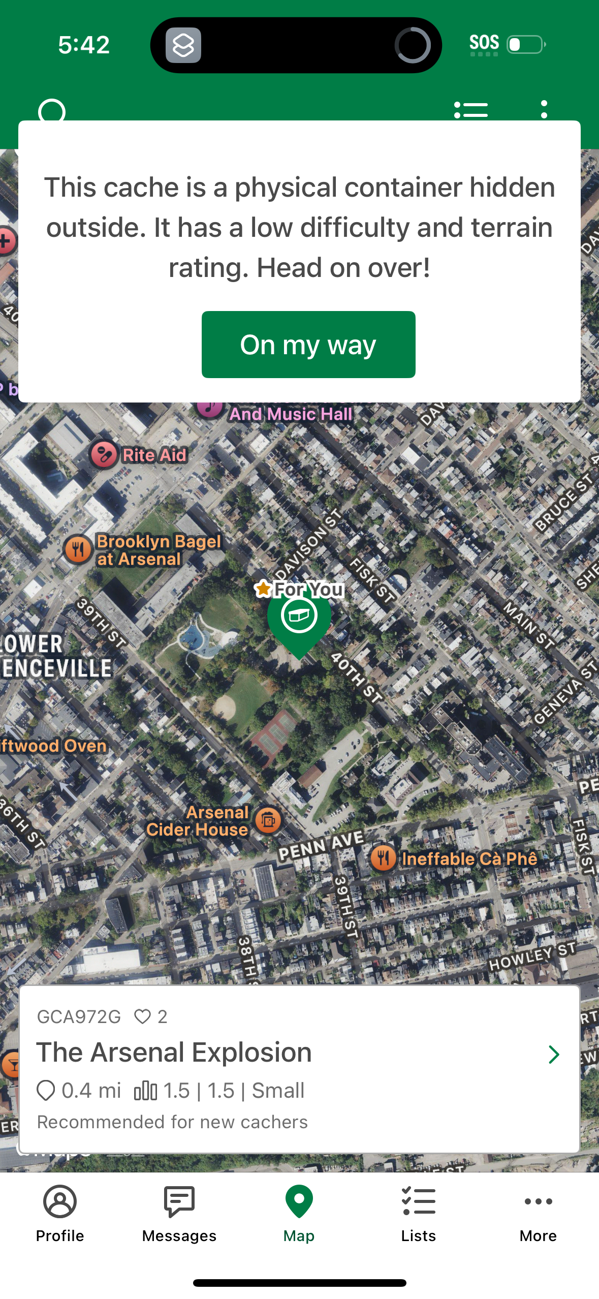 geocaching app screenshot 4