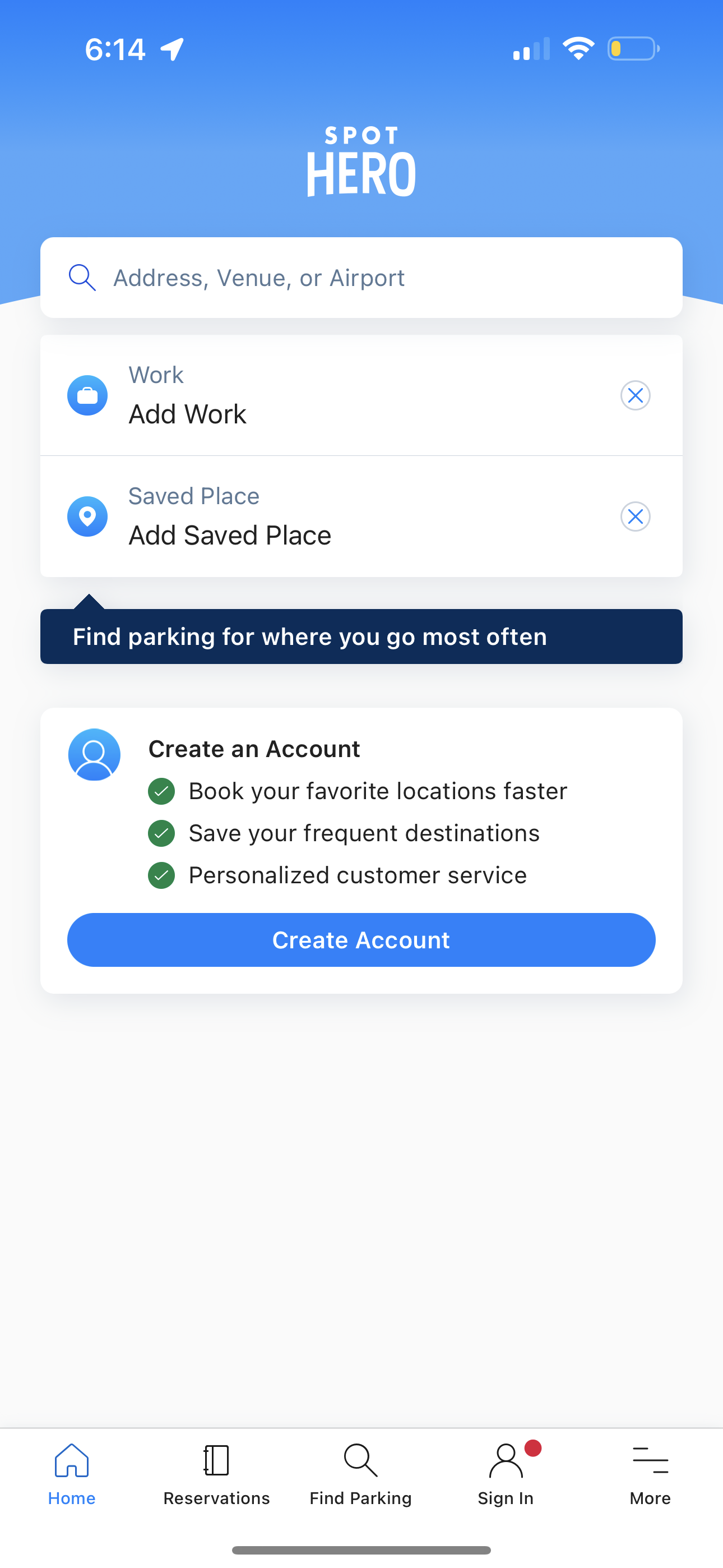 spothero app screenshot 26