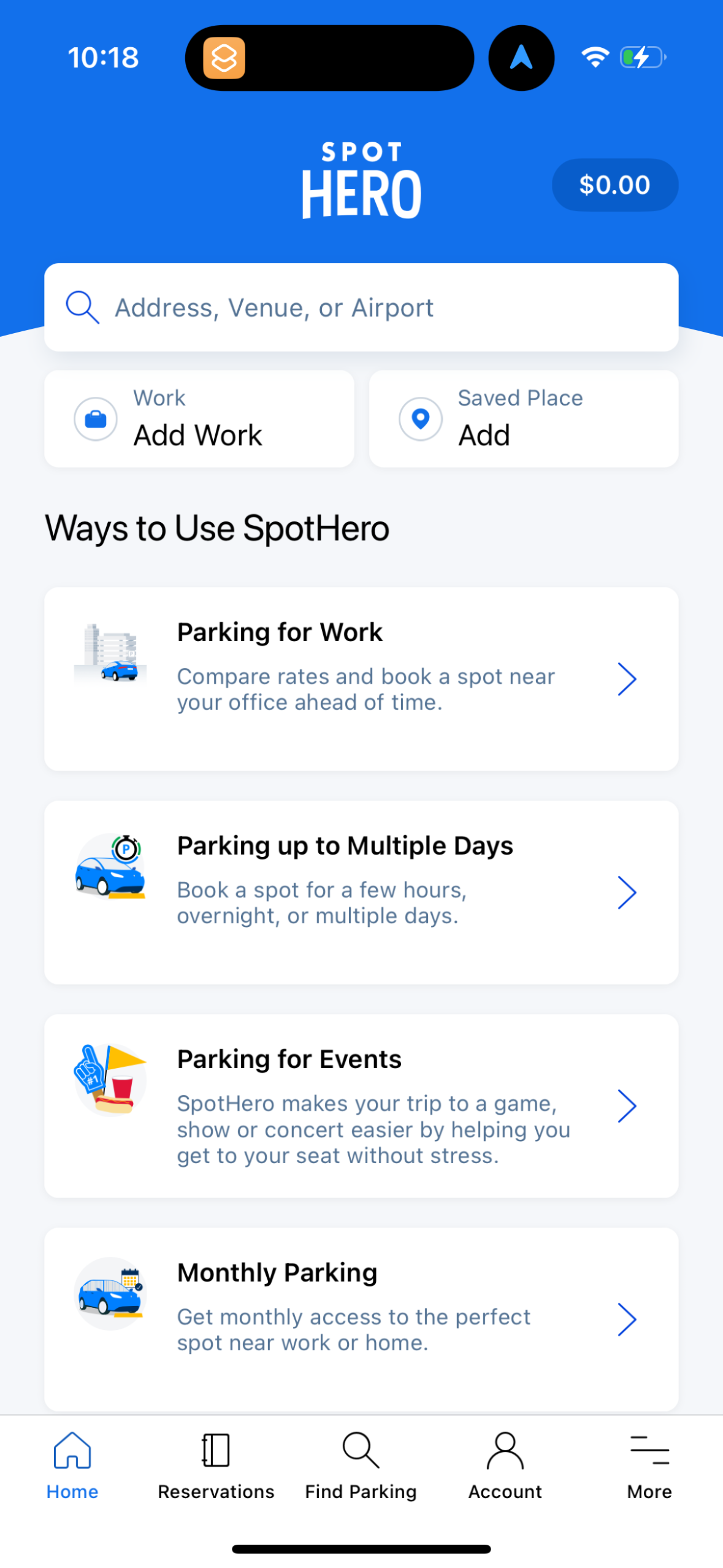 spothero app screenshot 13