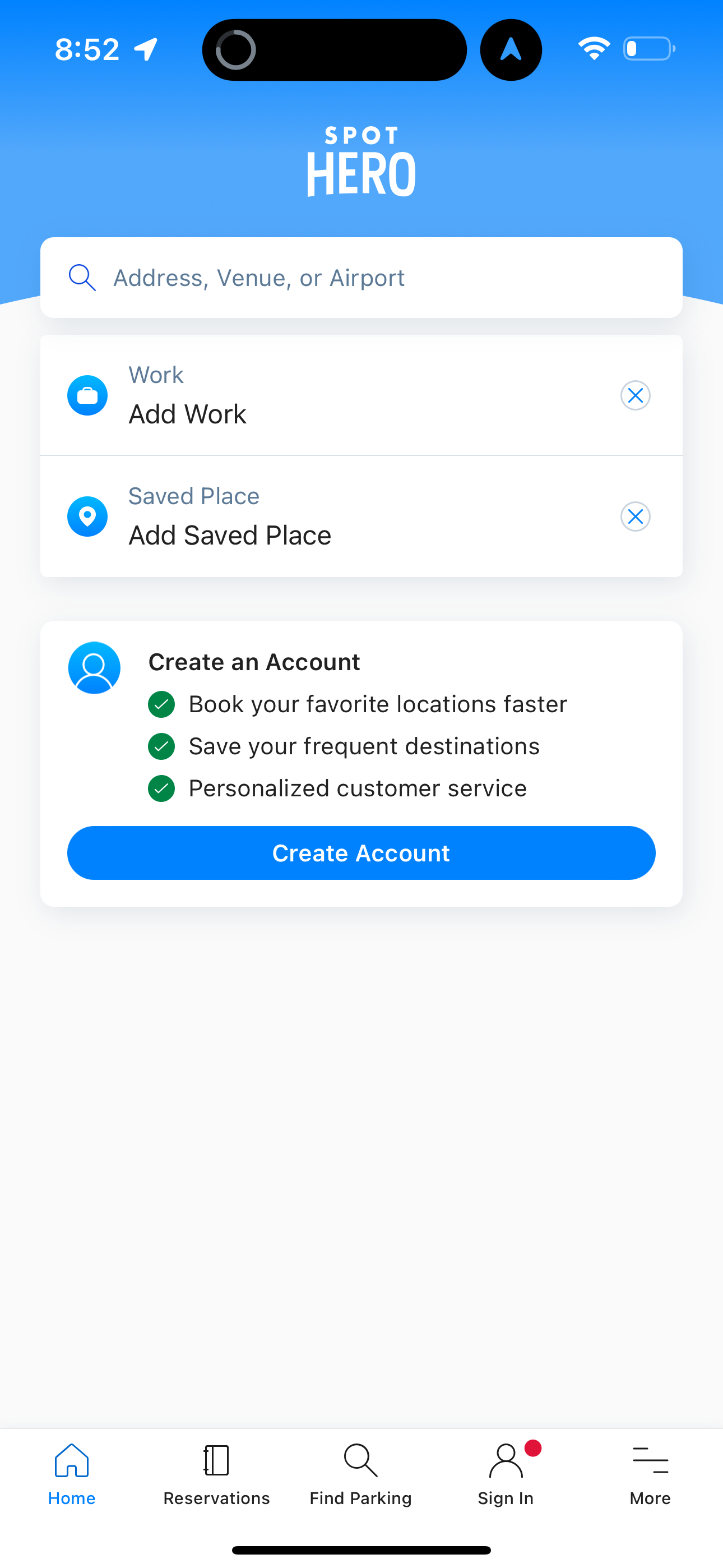 spothero app screenshot 34