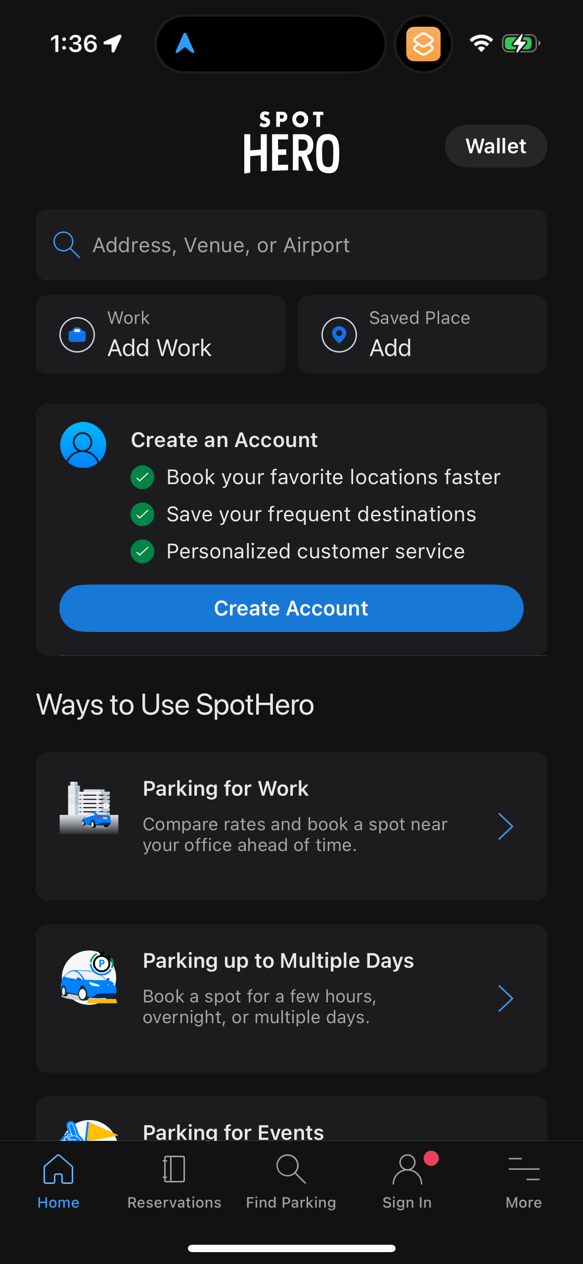 spothero app screenshot 25
