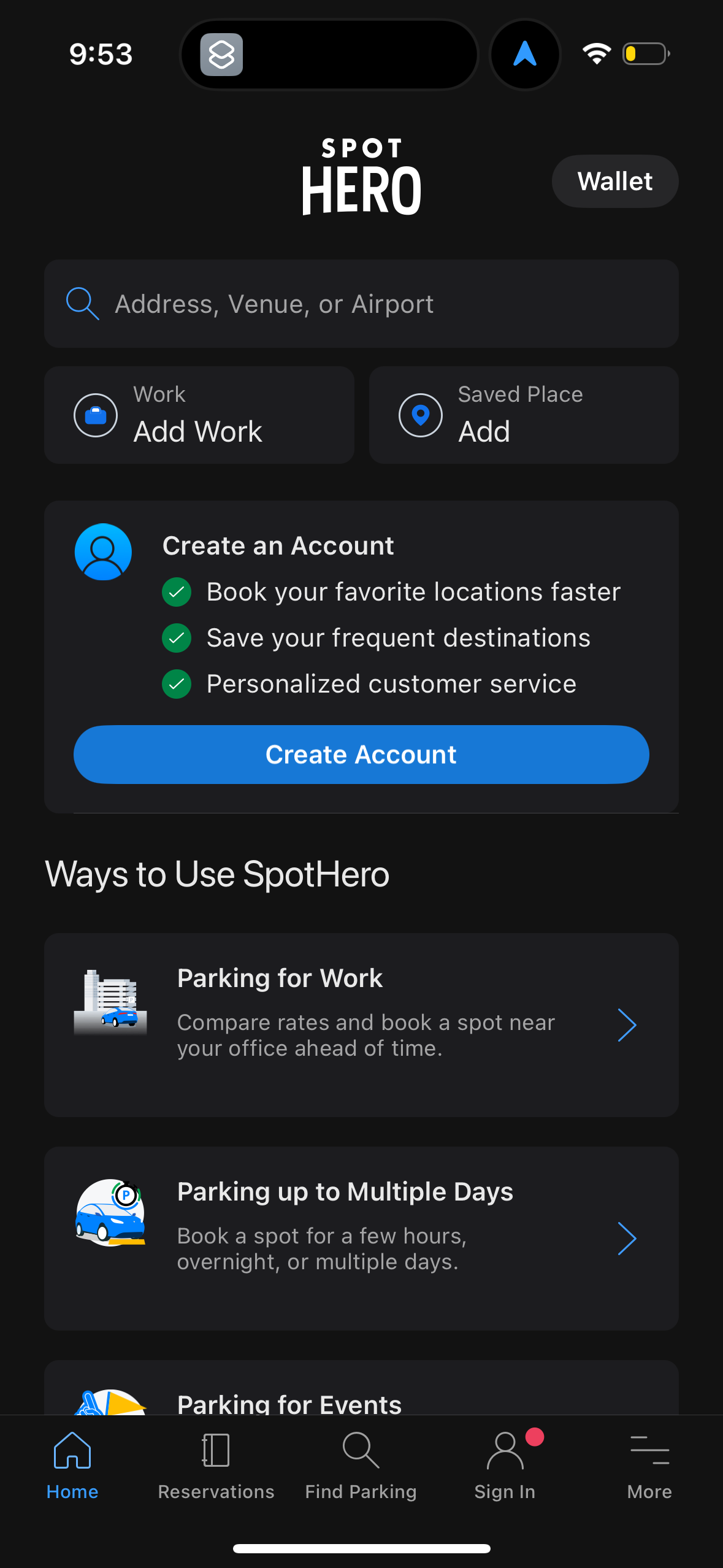 spothero app screenshot 22