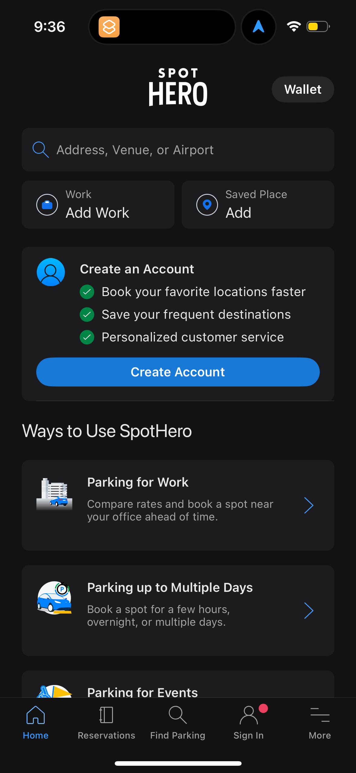 spothero app screenshot 21