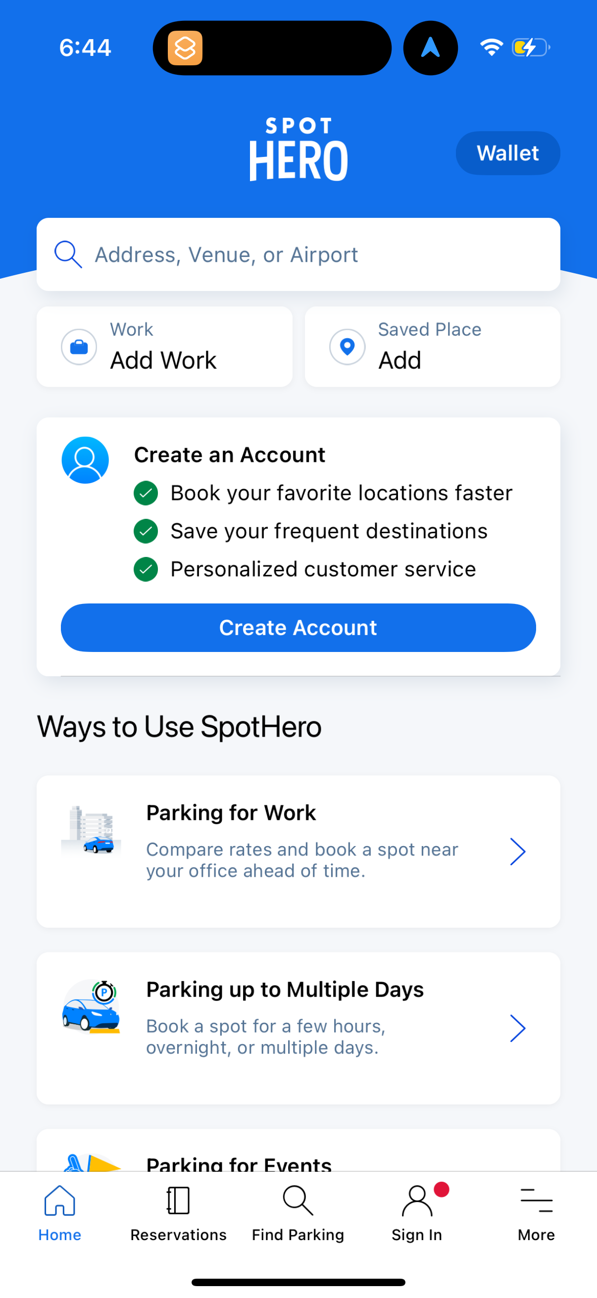 spothero app screenshot 16