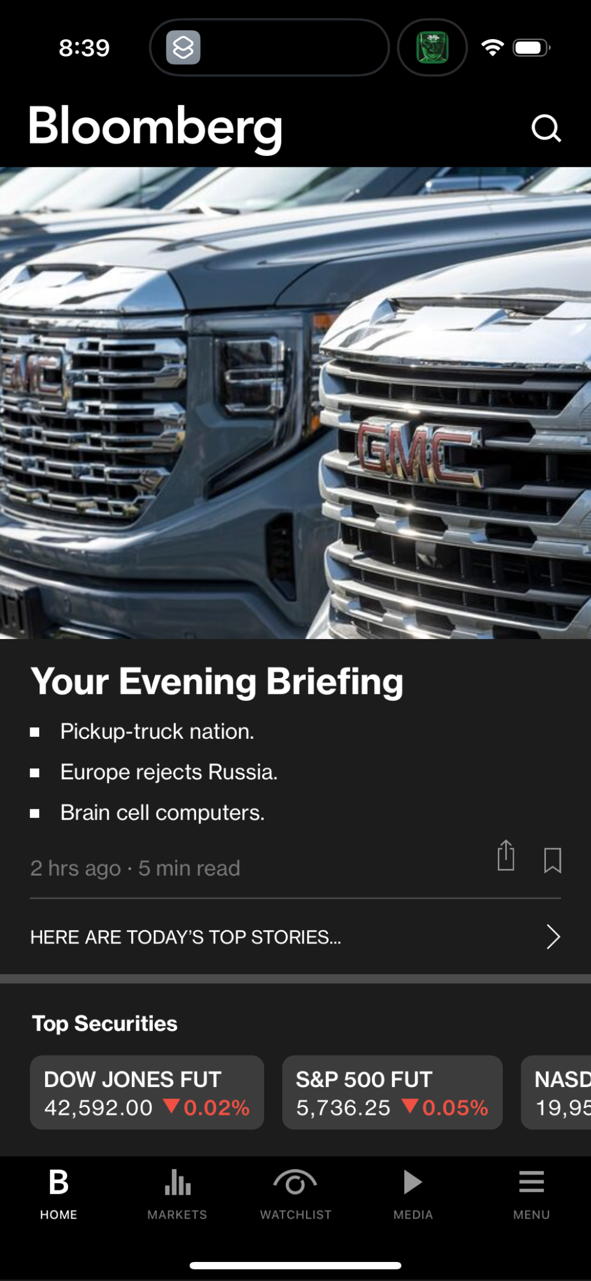 bloomberg app screenshot 5