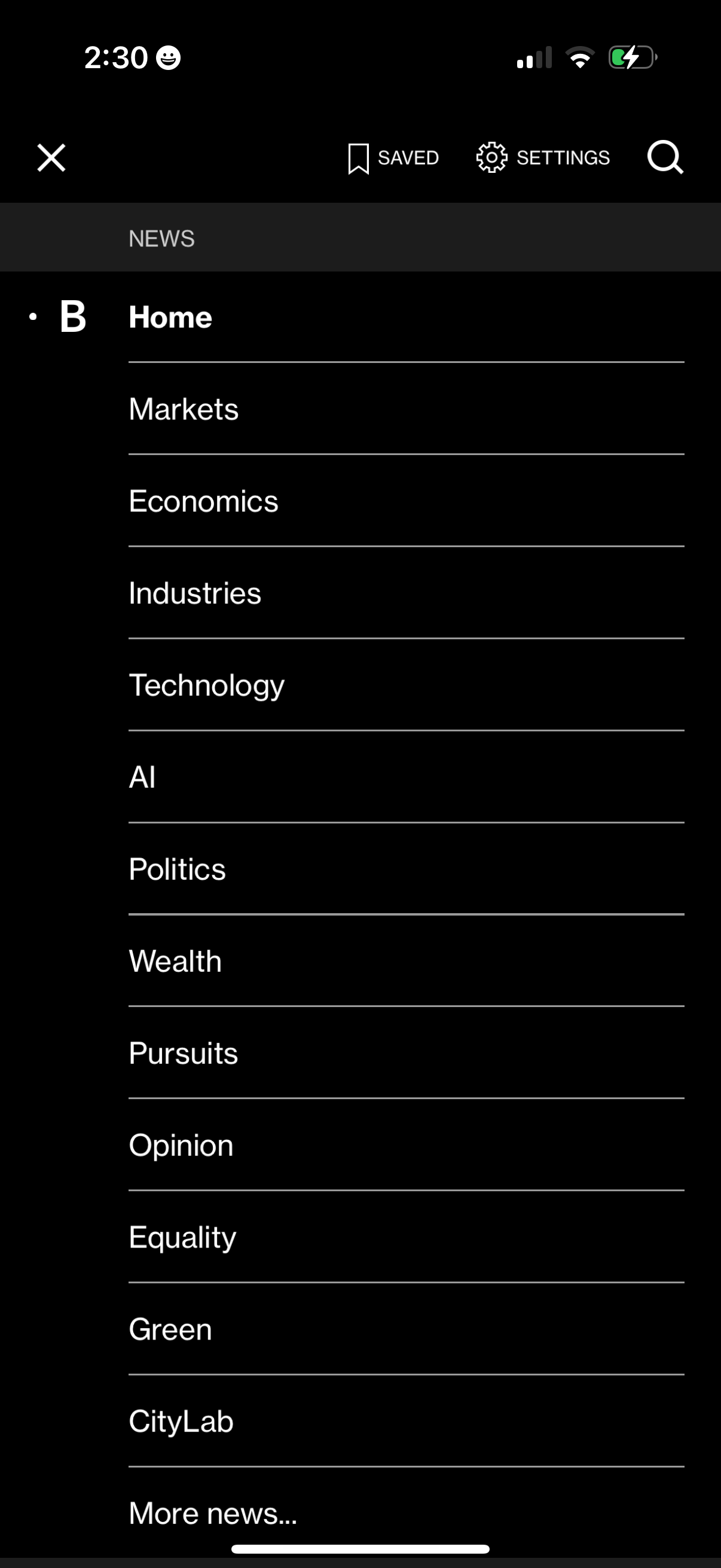 bloomberg app screenshot 9