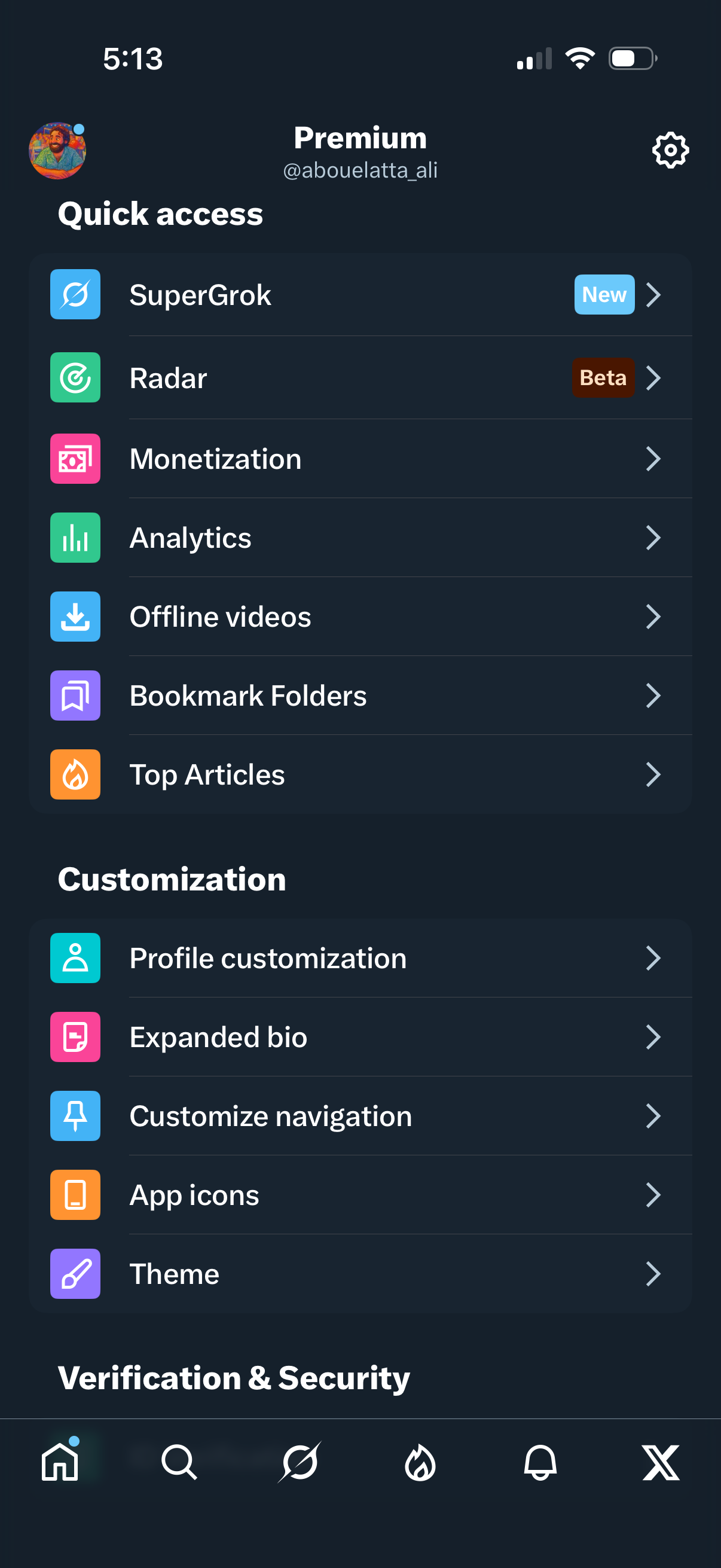 twitter app screenshot 1