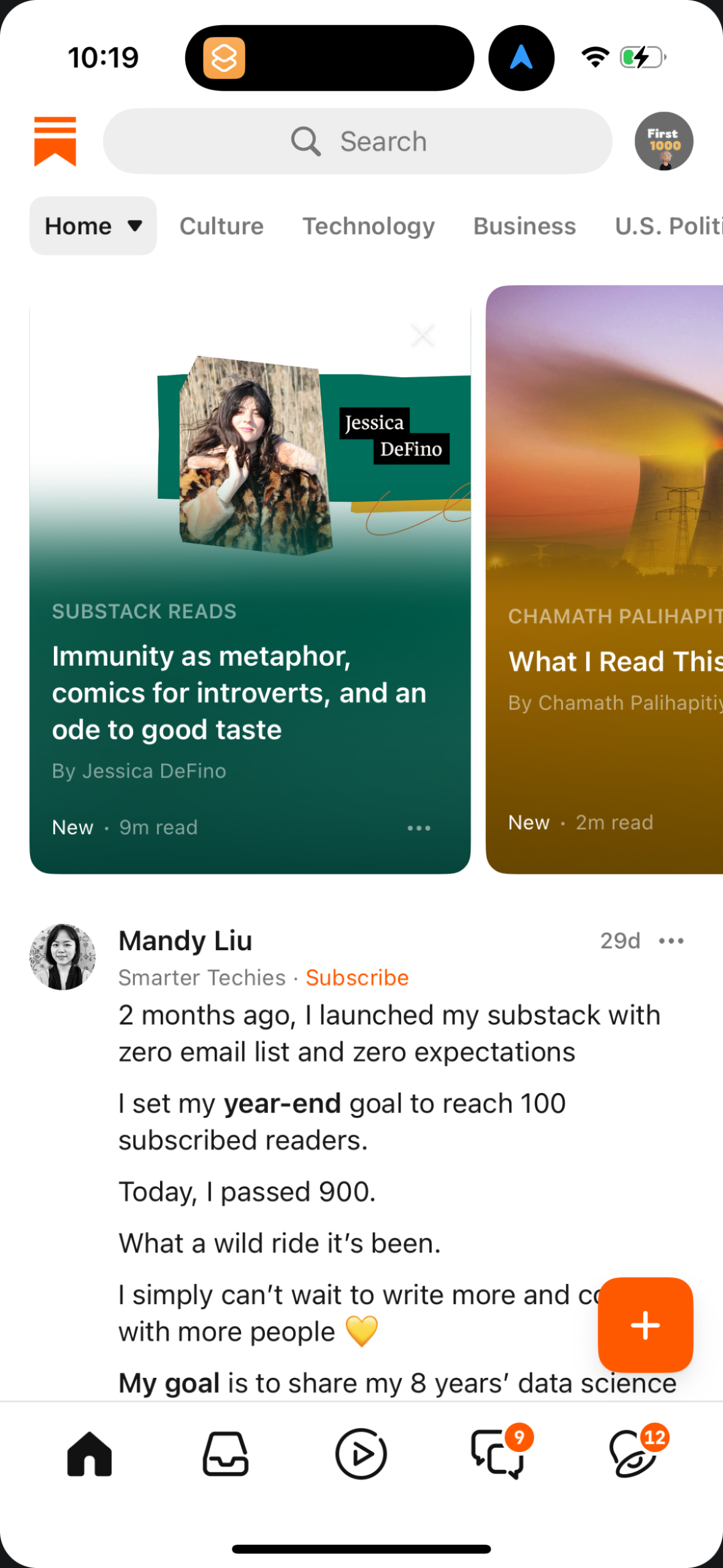 substack app screenshot 35