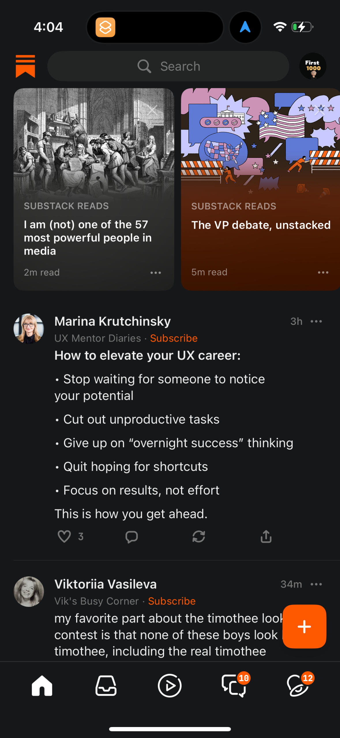 substack app screenshot 34