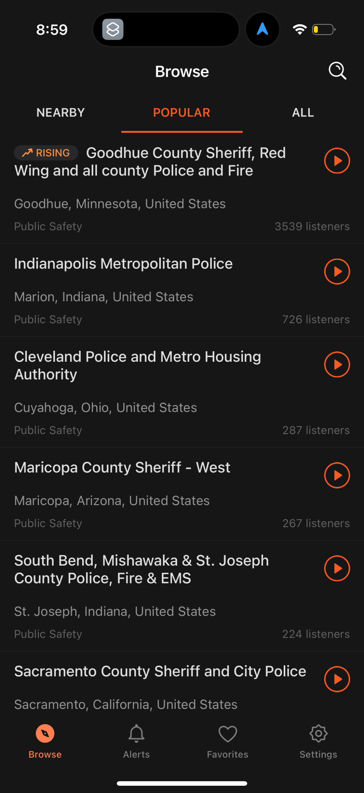 police-scanner app screenshot 5