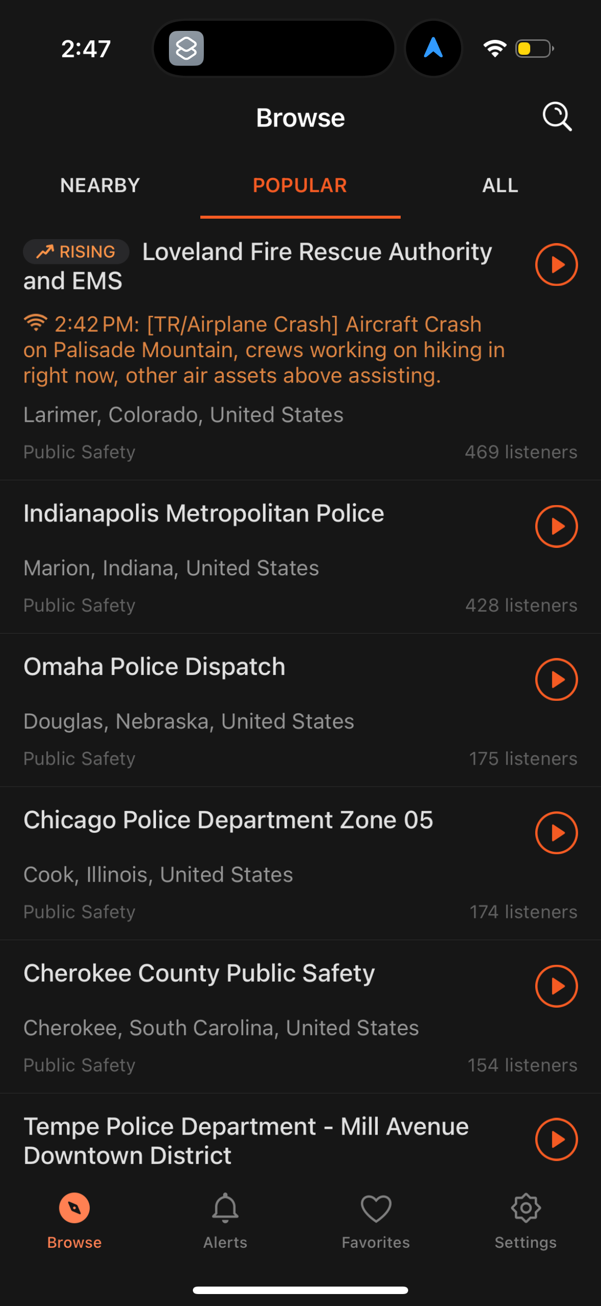 police-scanner app screenshot 4