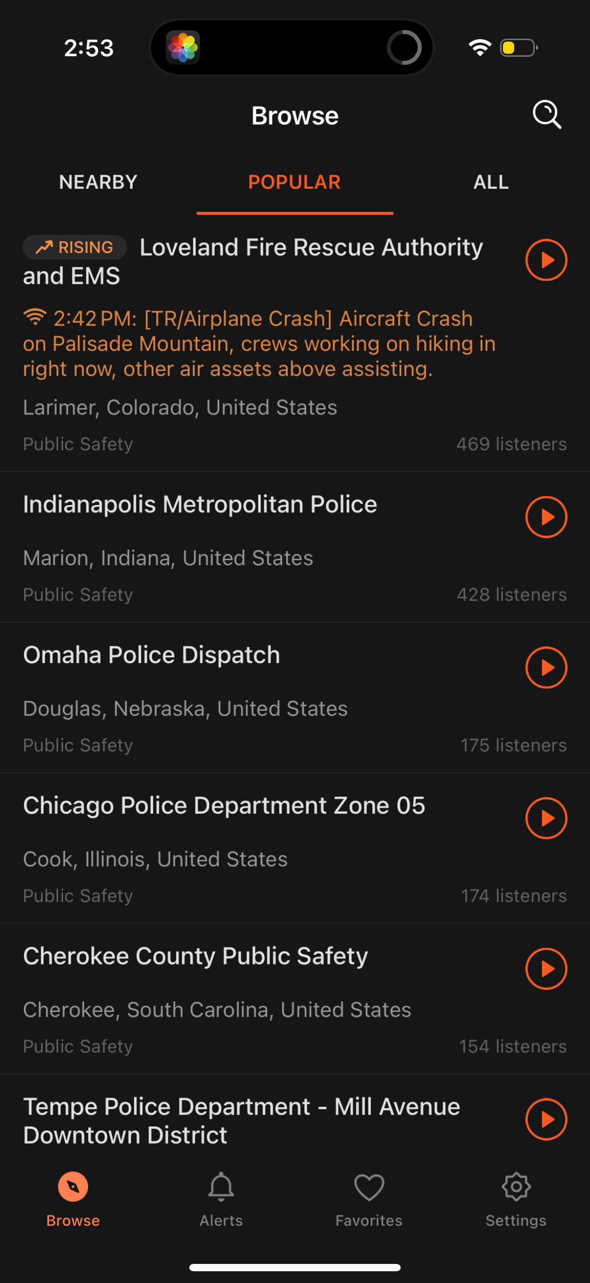 police-scanner app screenshot 3