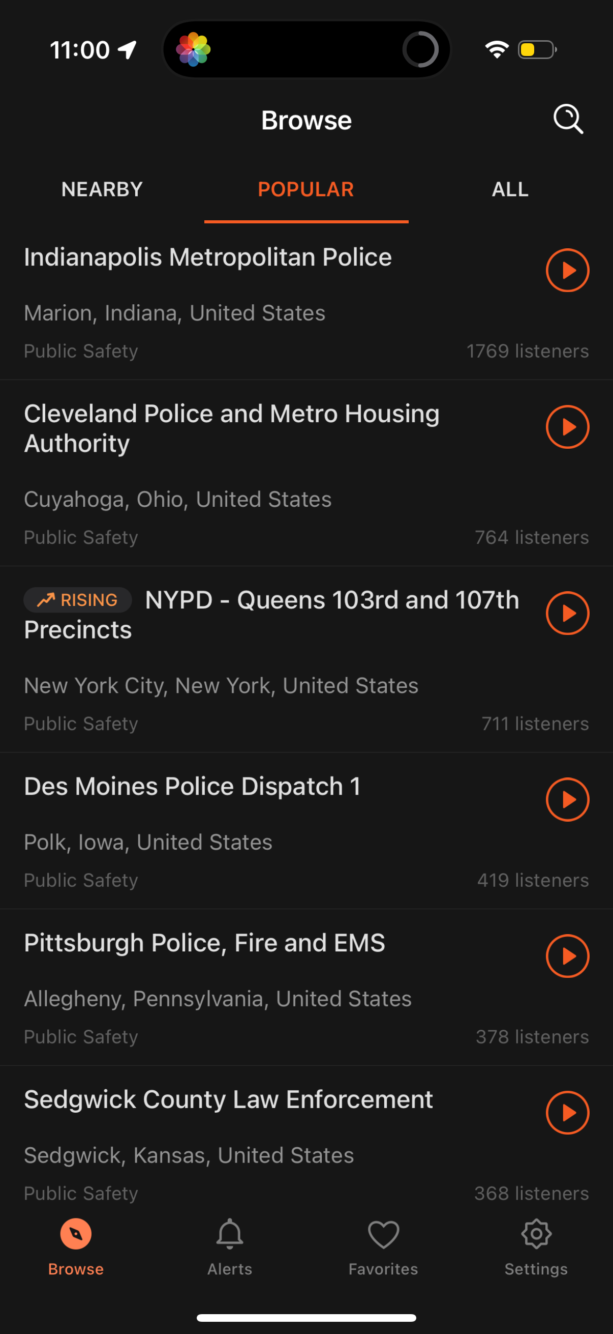 police-scanner app screenshot 2