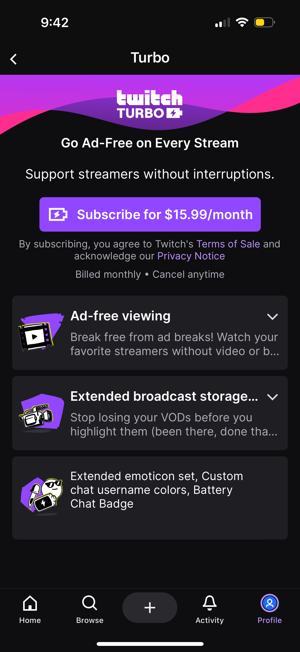 twitch app screenshot 13