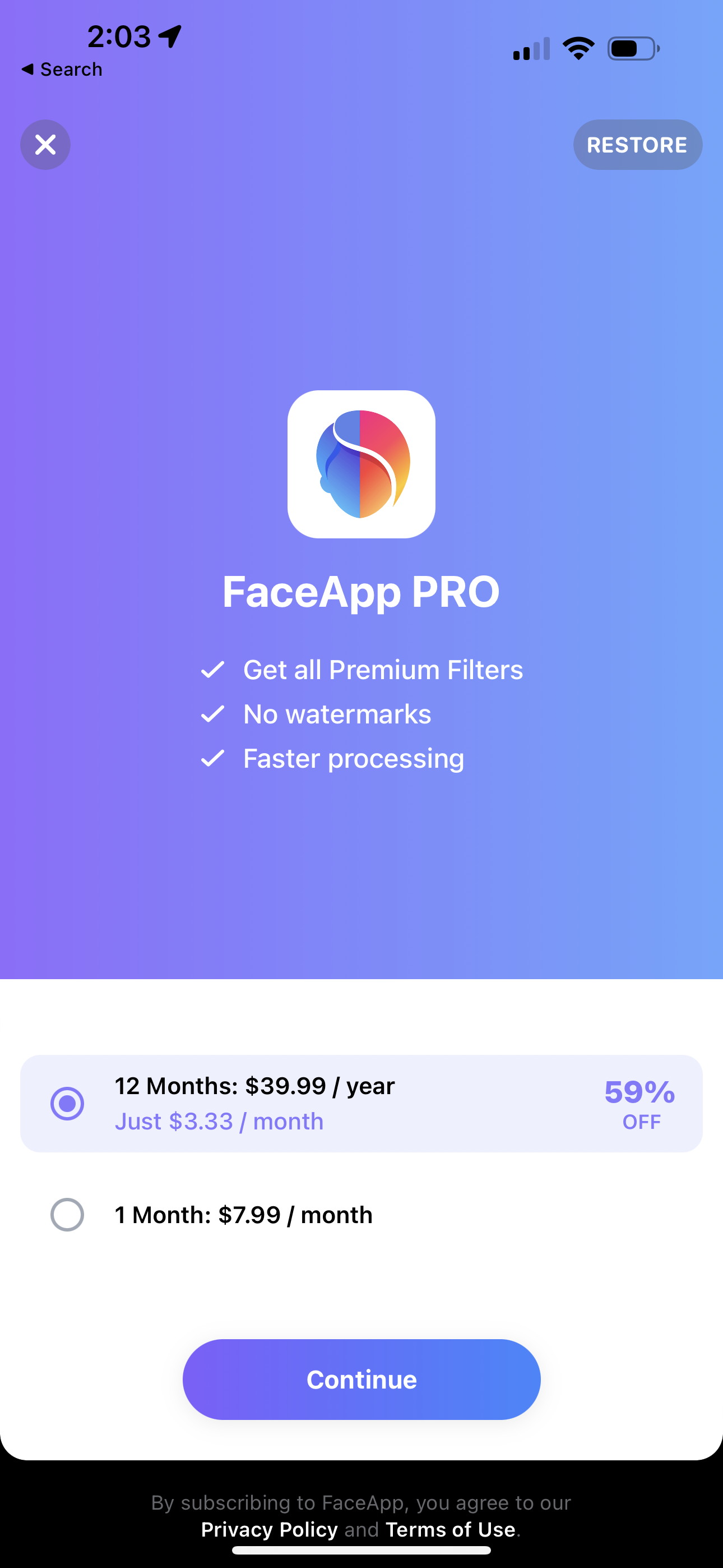 faceapp app screenshot 64