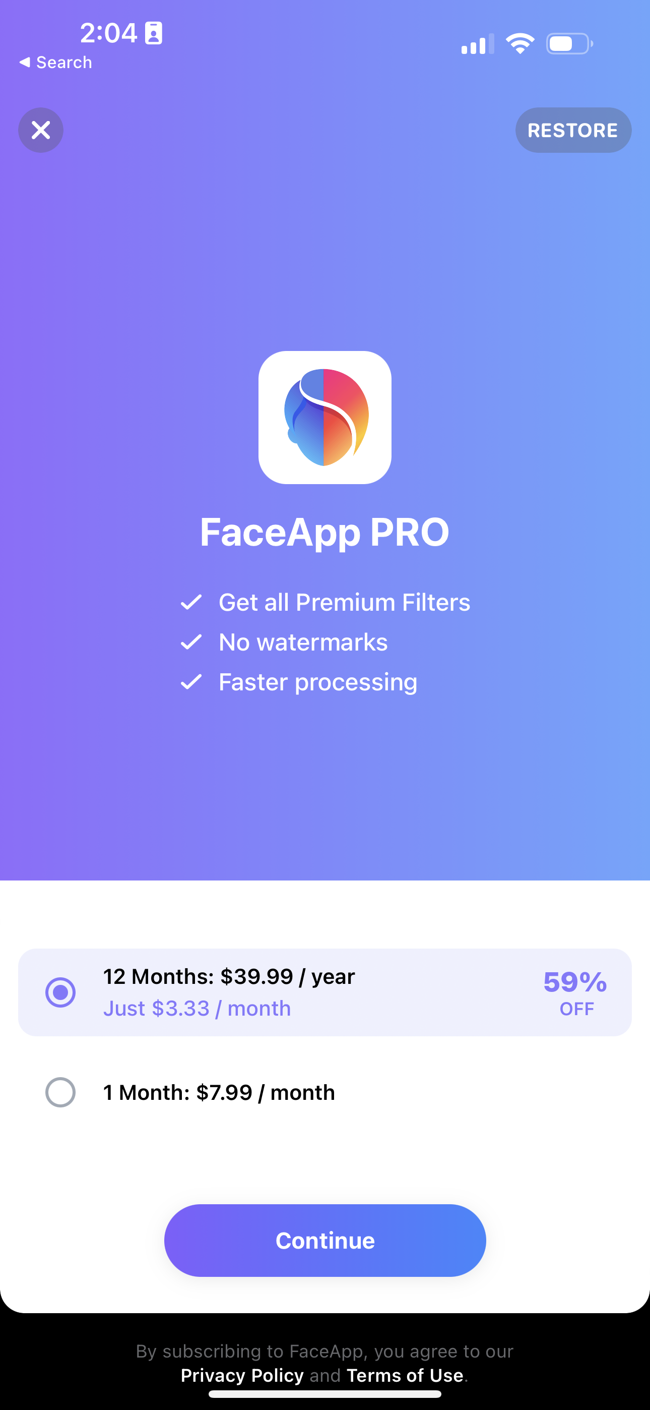 faceapp app screenshot 62