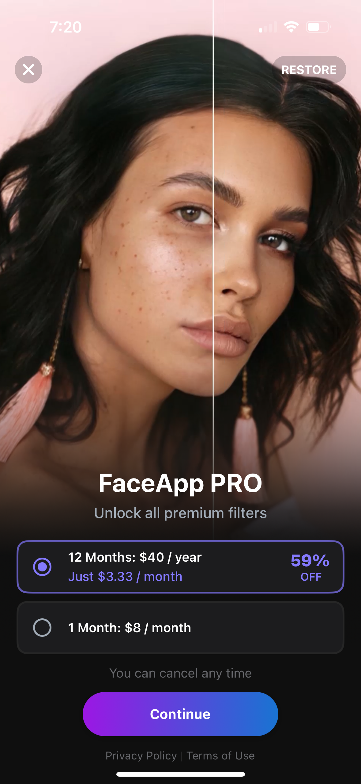 faceapp app screenshot 59