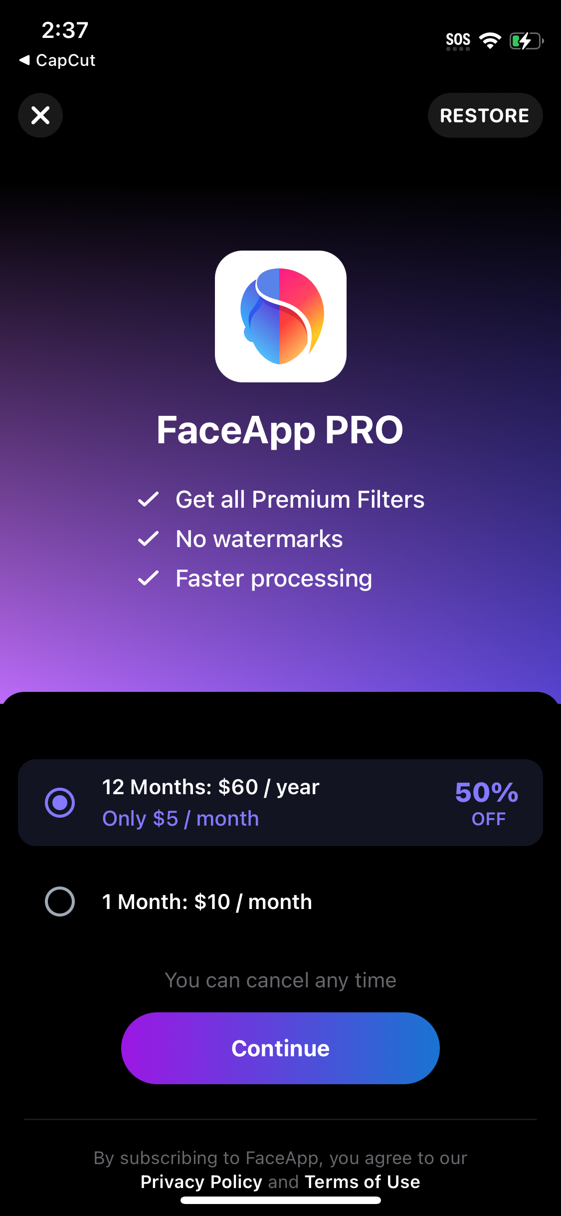 faceapp app screenshot 52