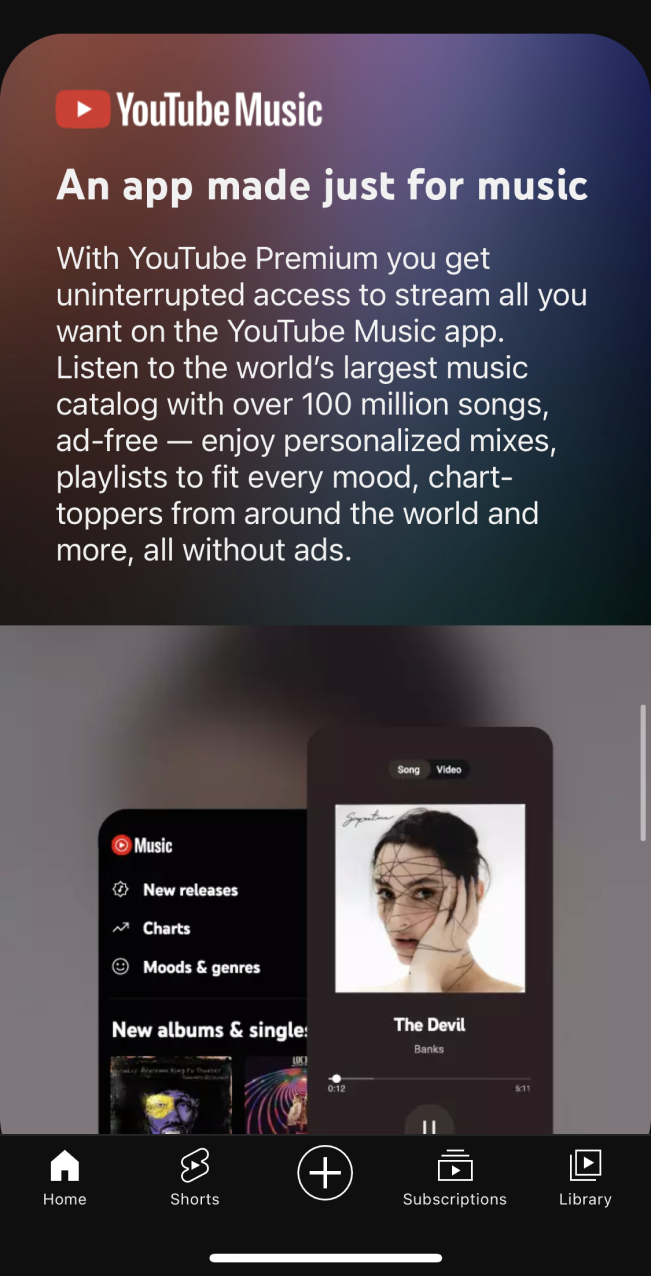 youtube app screenshot 132