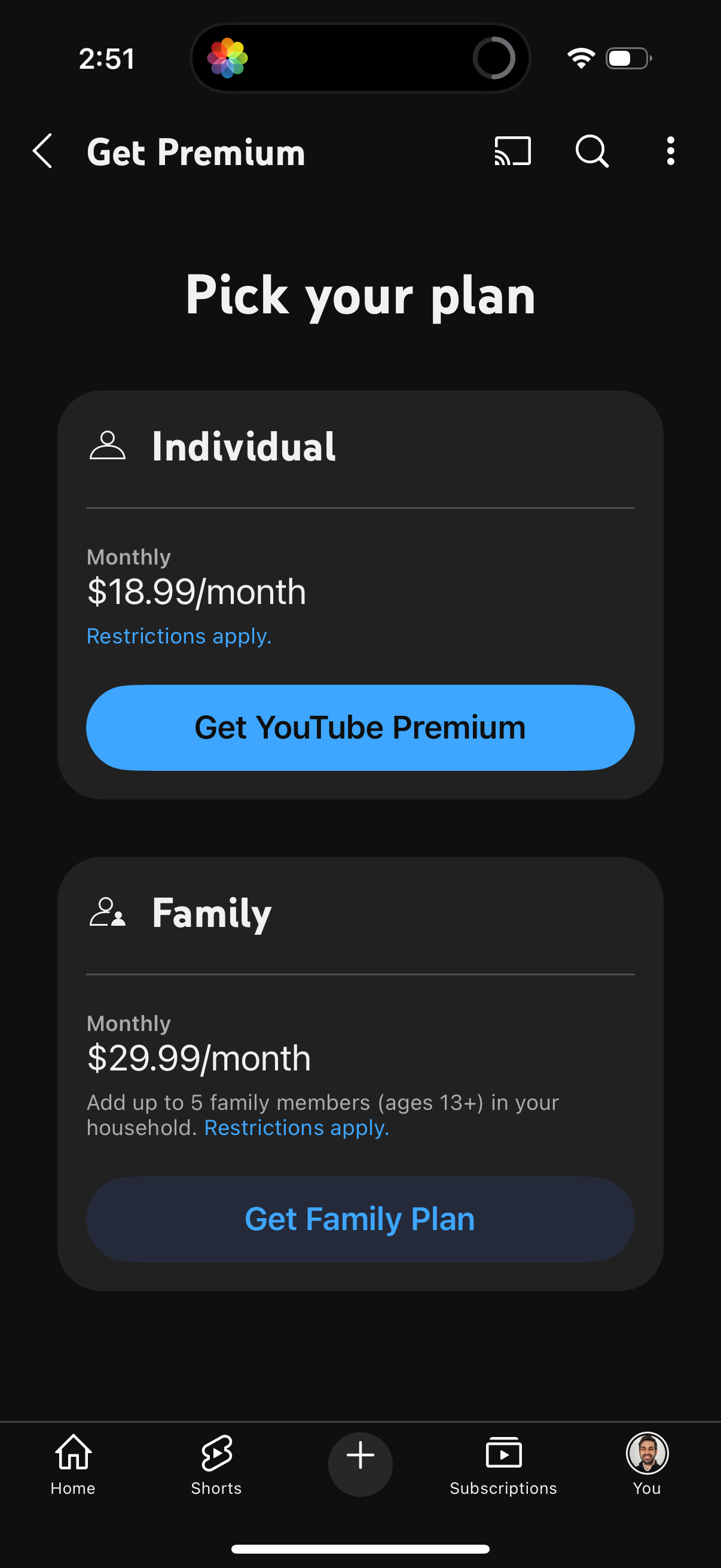 youtube app screenshot 43