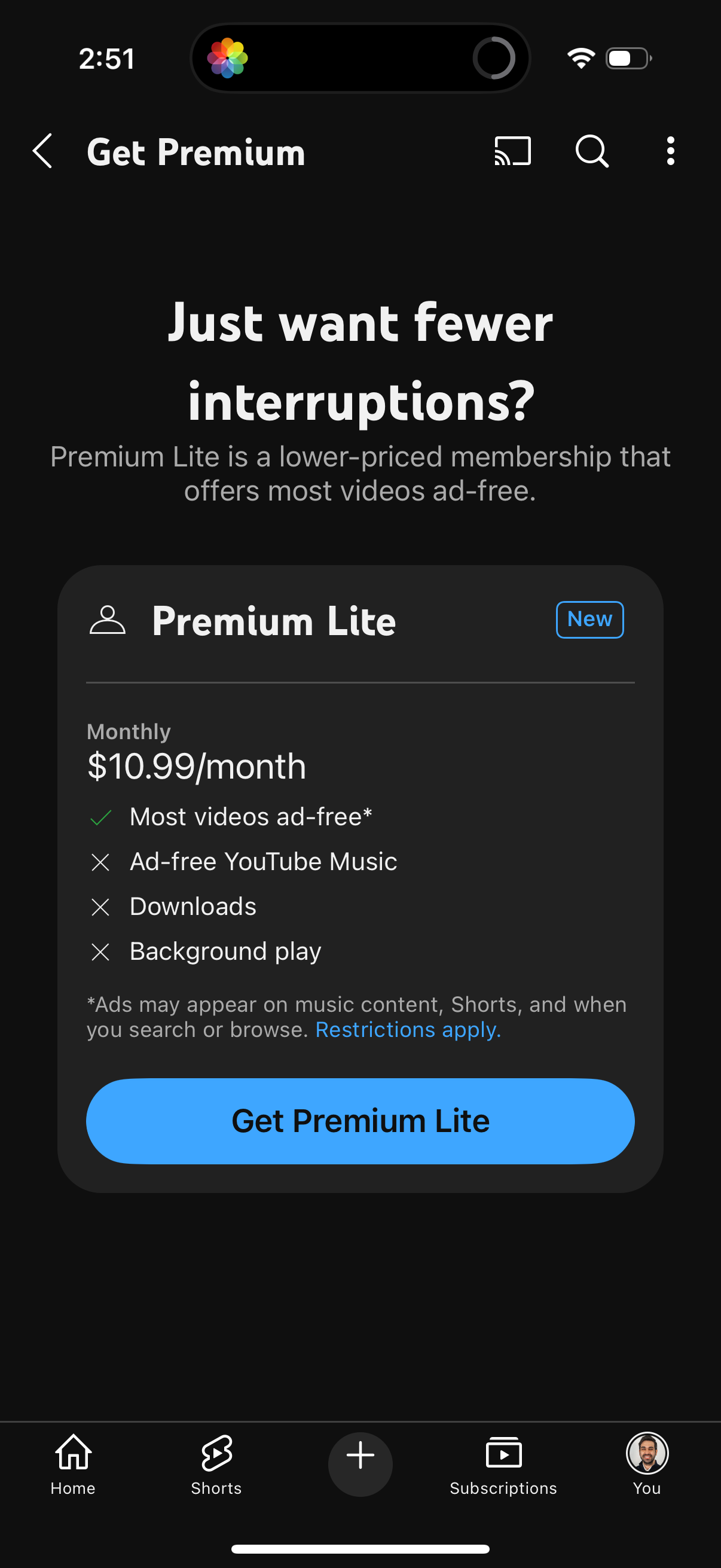 youtube app screenshot 52