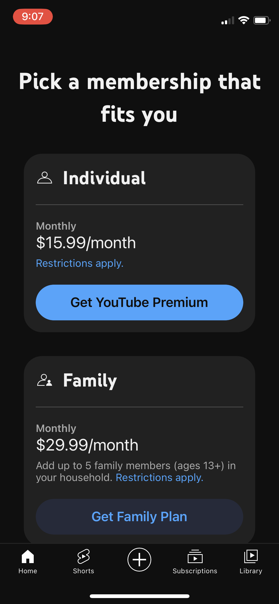 youtube app screenshot 119