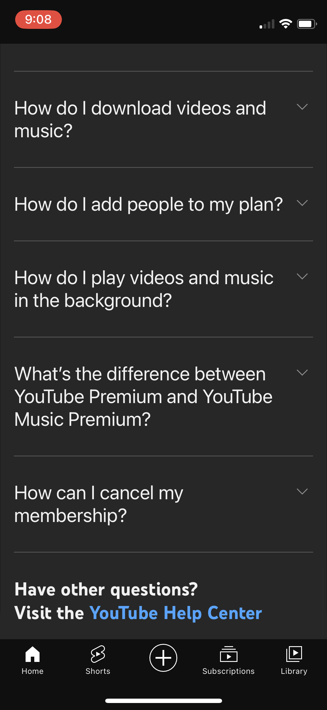 youtube app screenshot 116