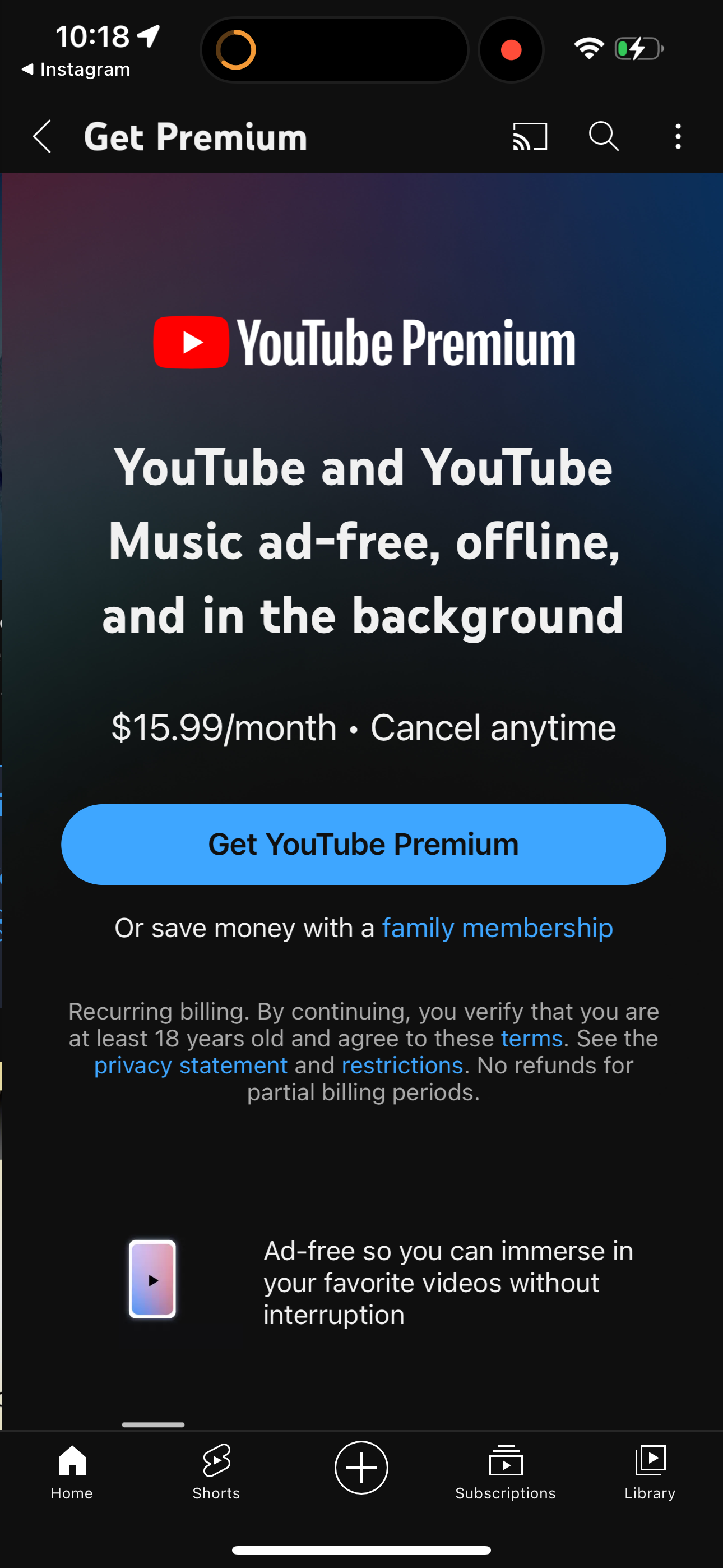 youtube app screenshot 114