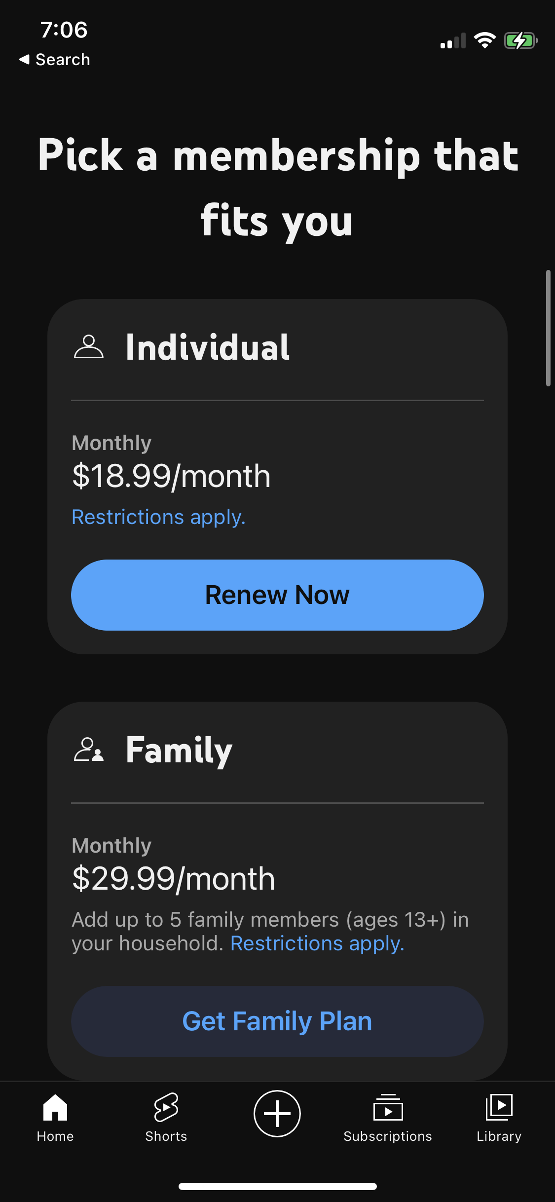 youtube app screenshot 110