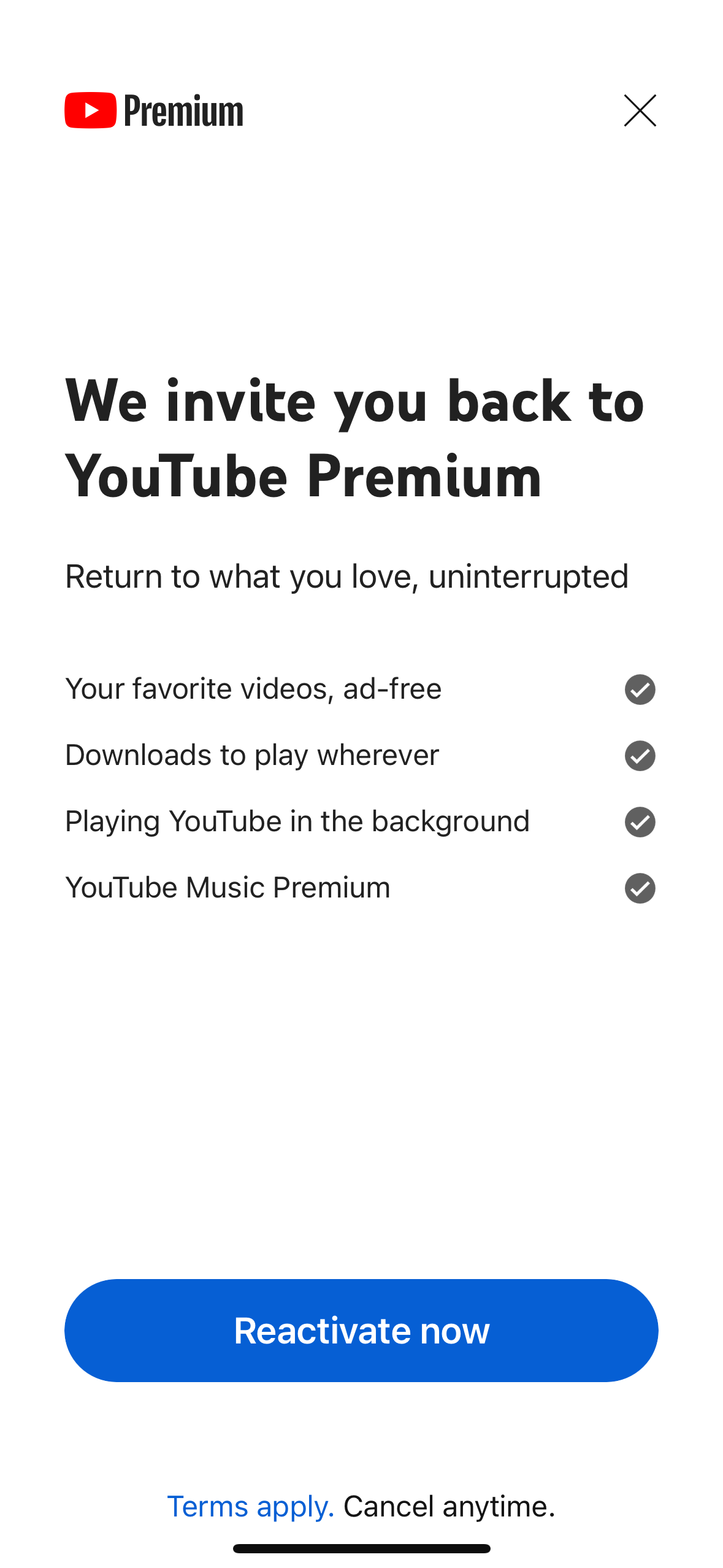 youtube app screenshot 103