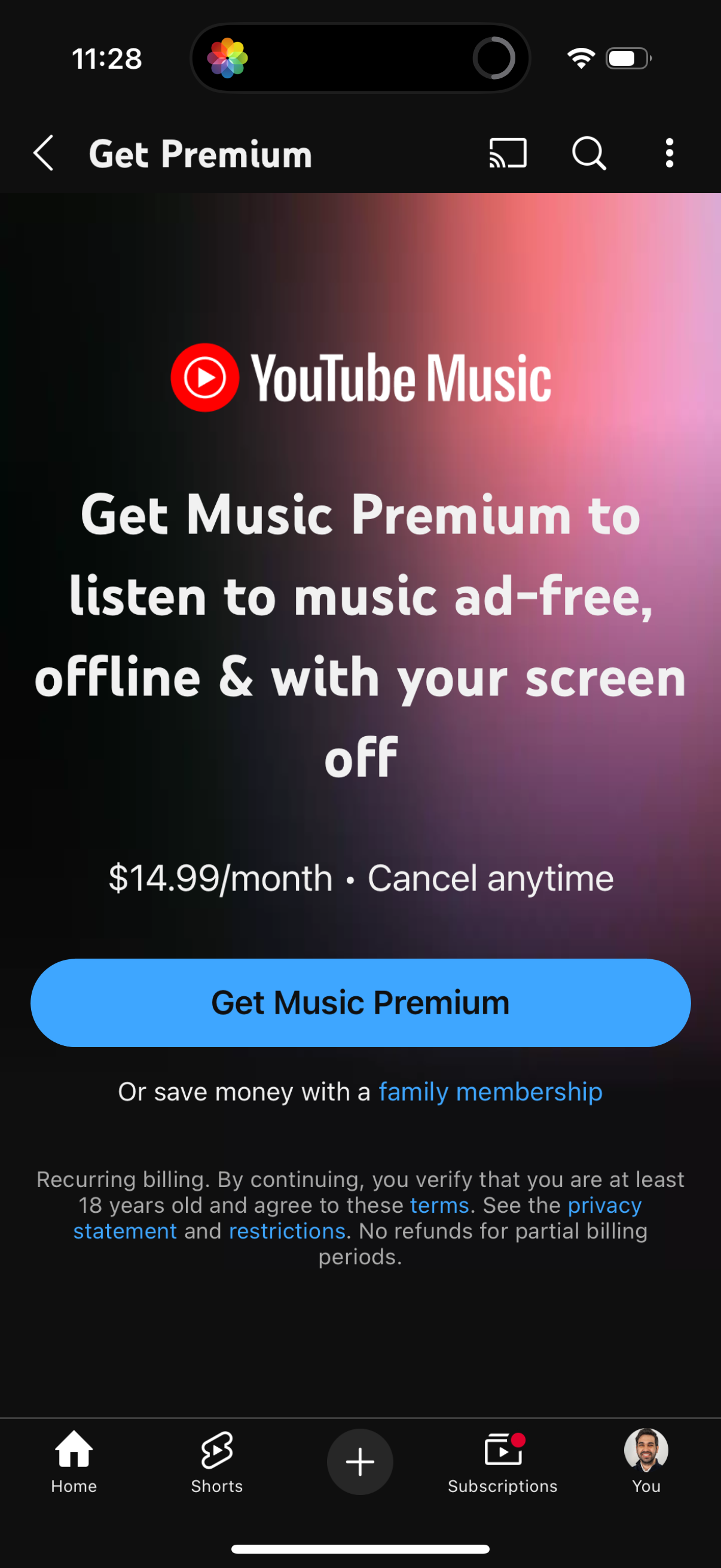 youtube app screenshot 68