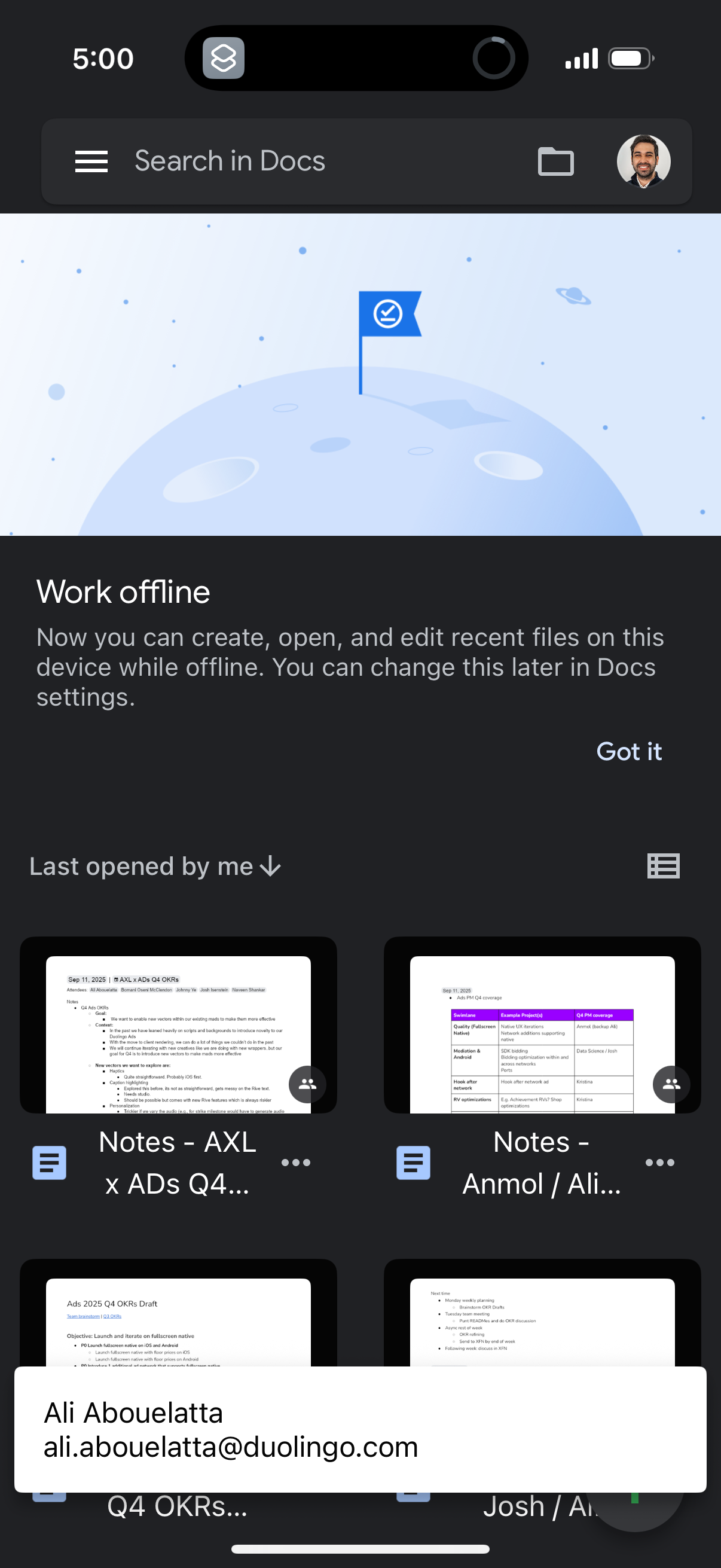 google-docs app screenshot 3