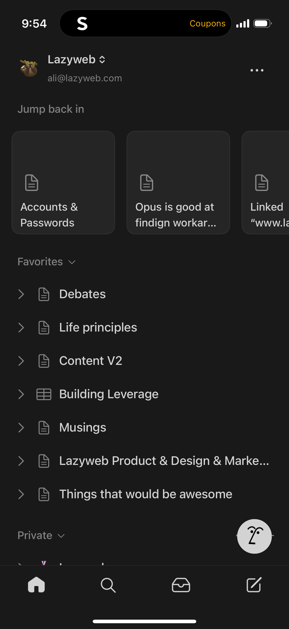 notion app screenshot 5