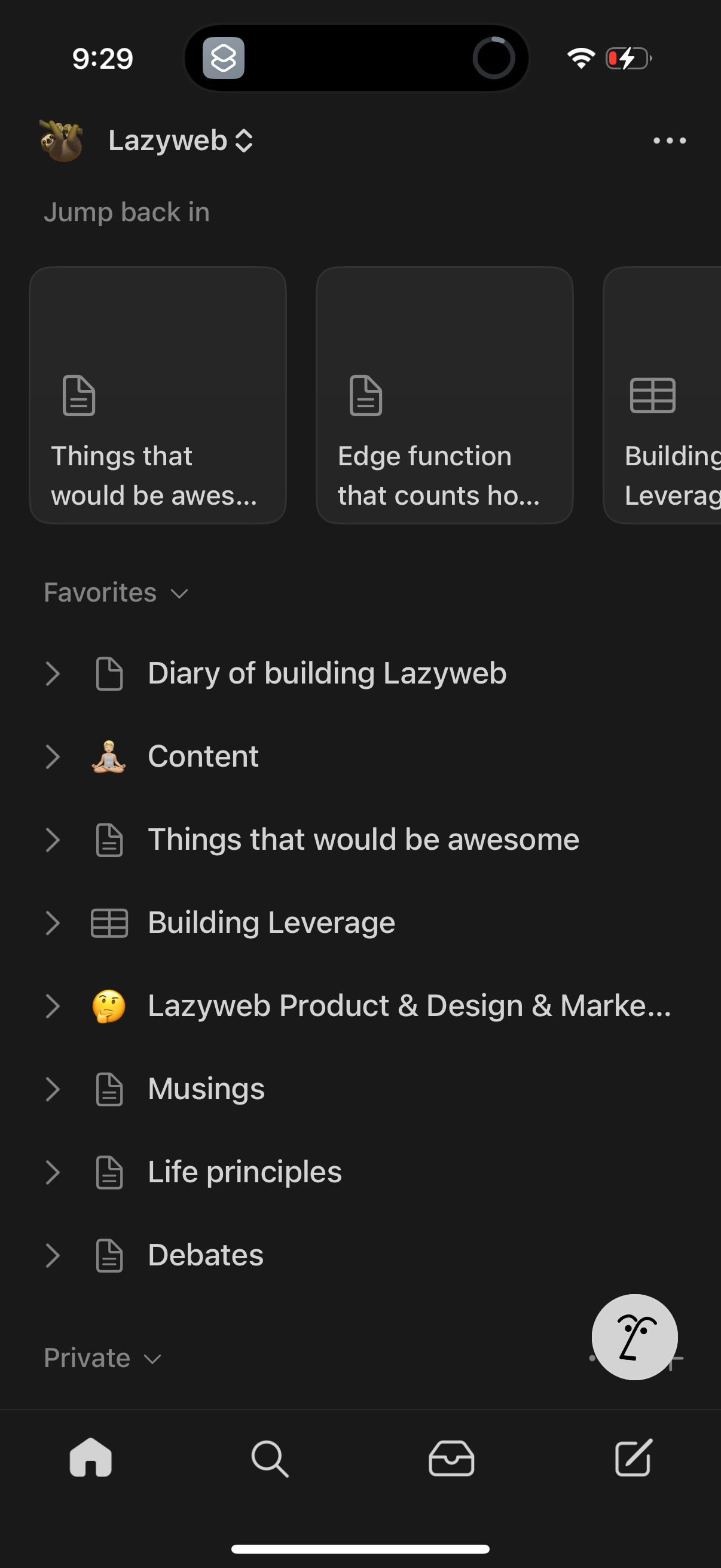 notion app screenshot 4