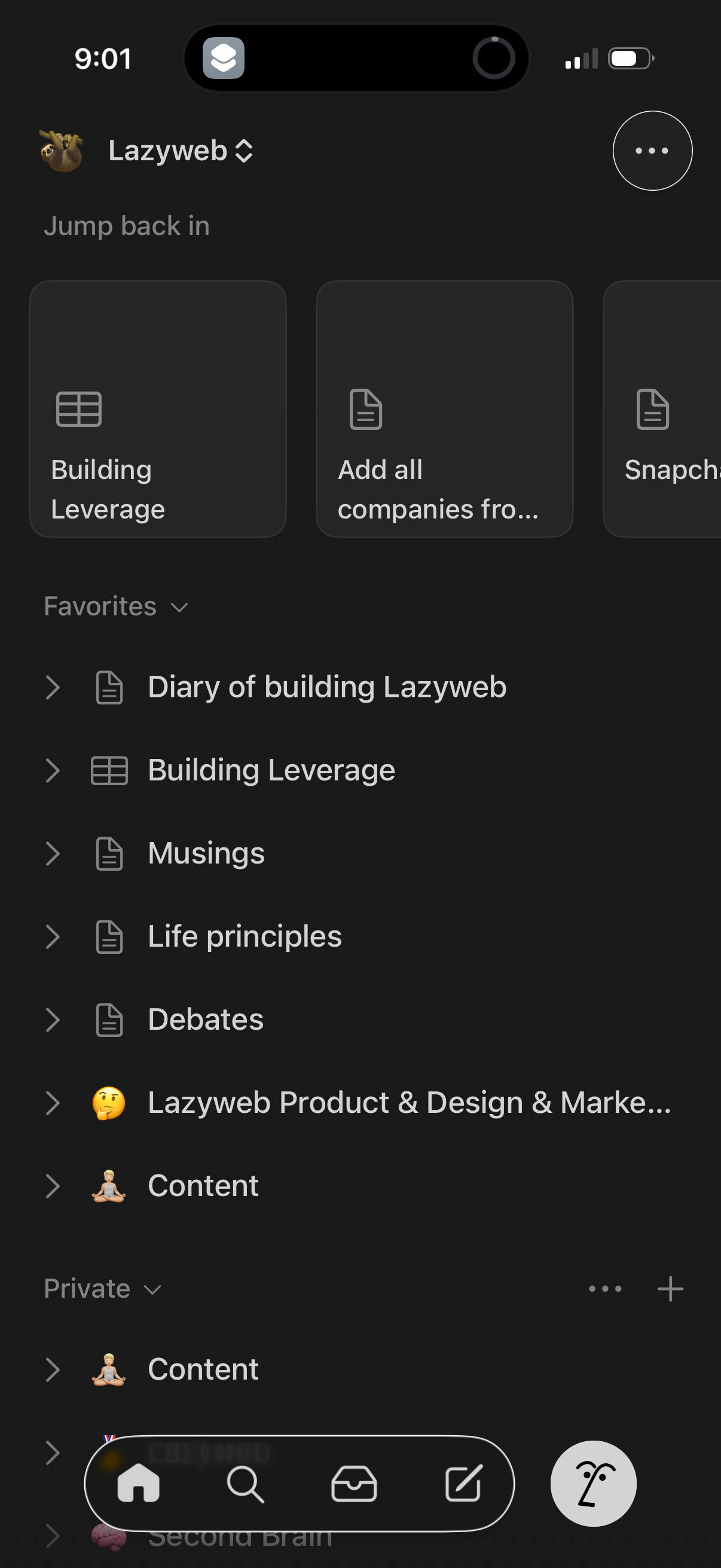 notion app screenshot 2