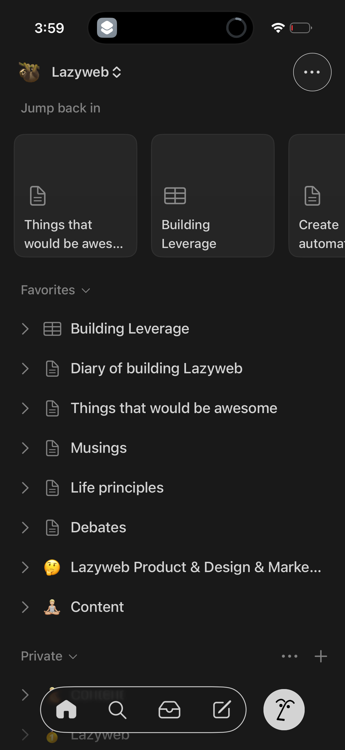notion app screenshot 3