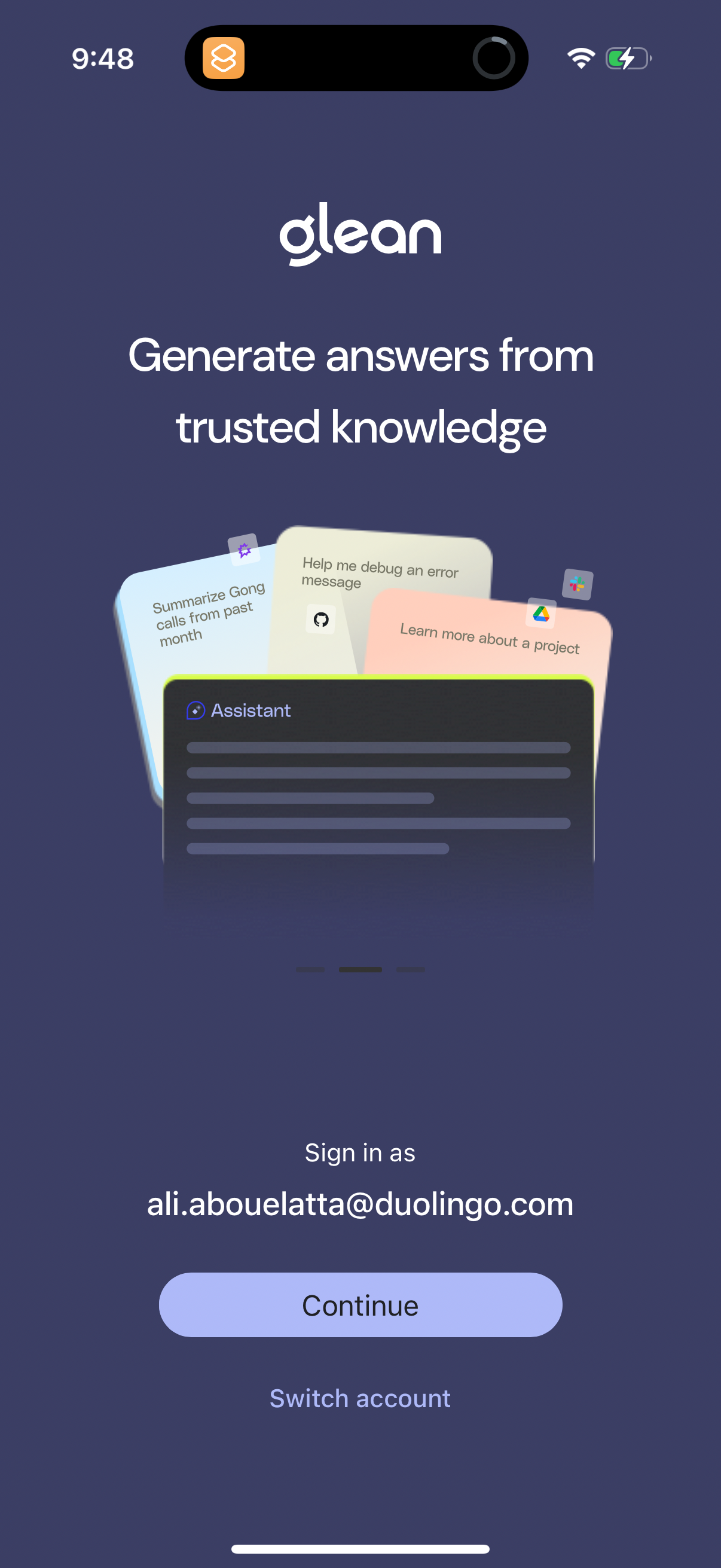 glean app screenshot 2