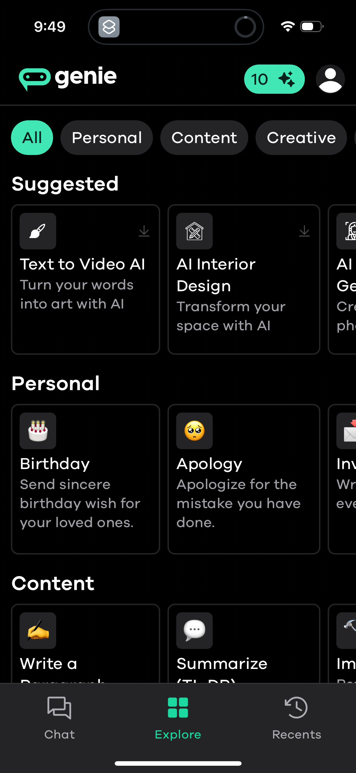 genie app screenshot 24