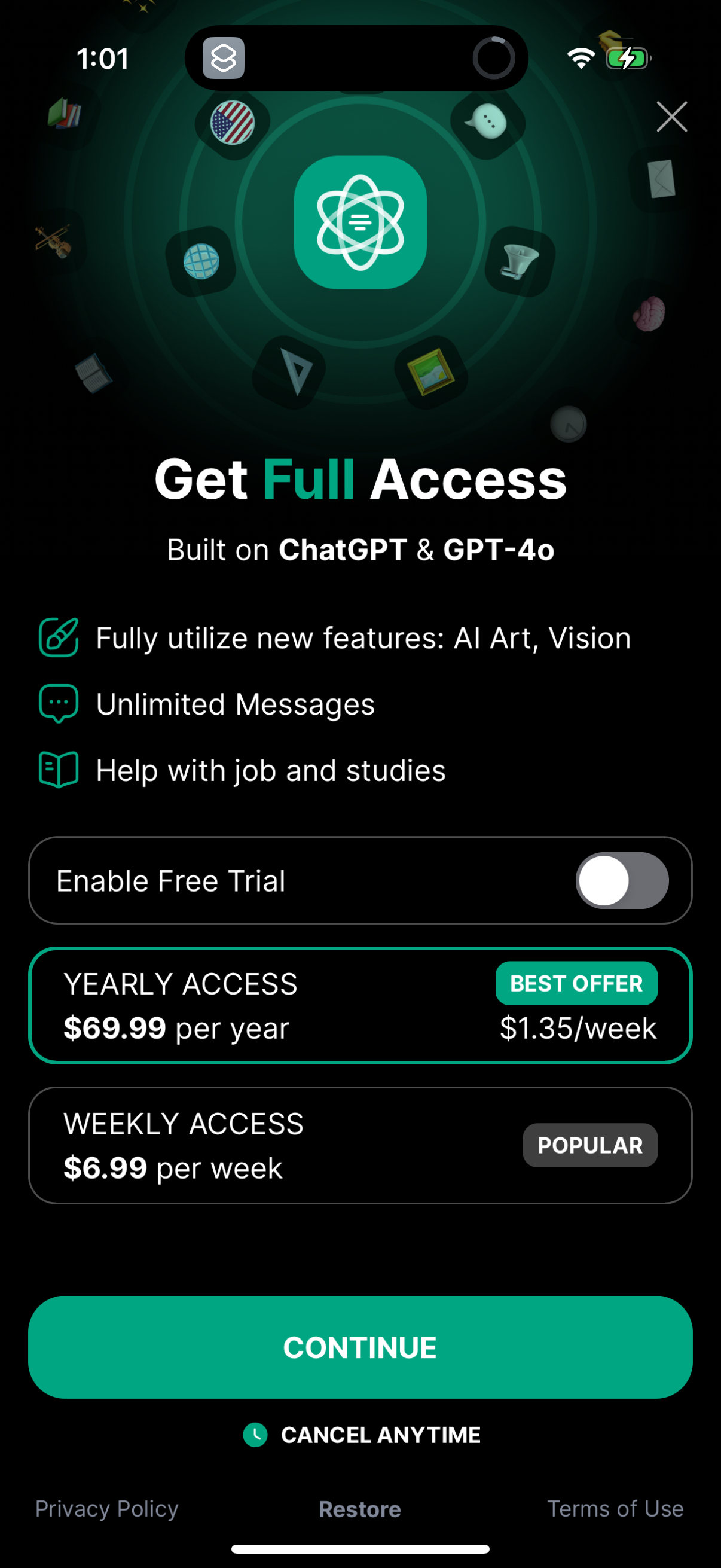 ai-chatbot app screenshot 2