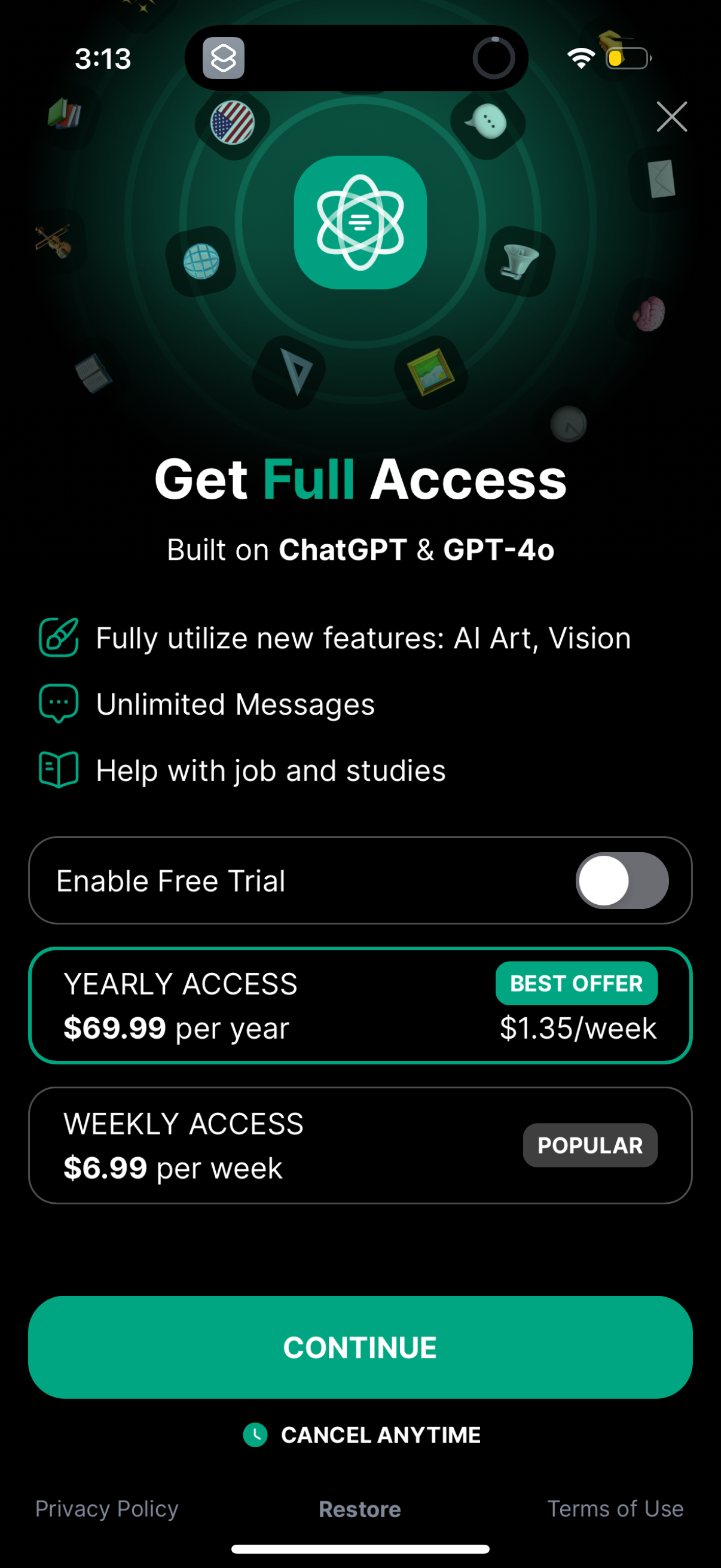 ai-chatbot app screenshot 1