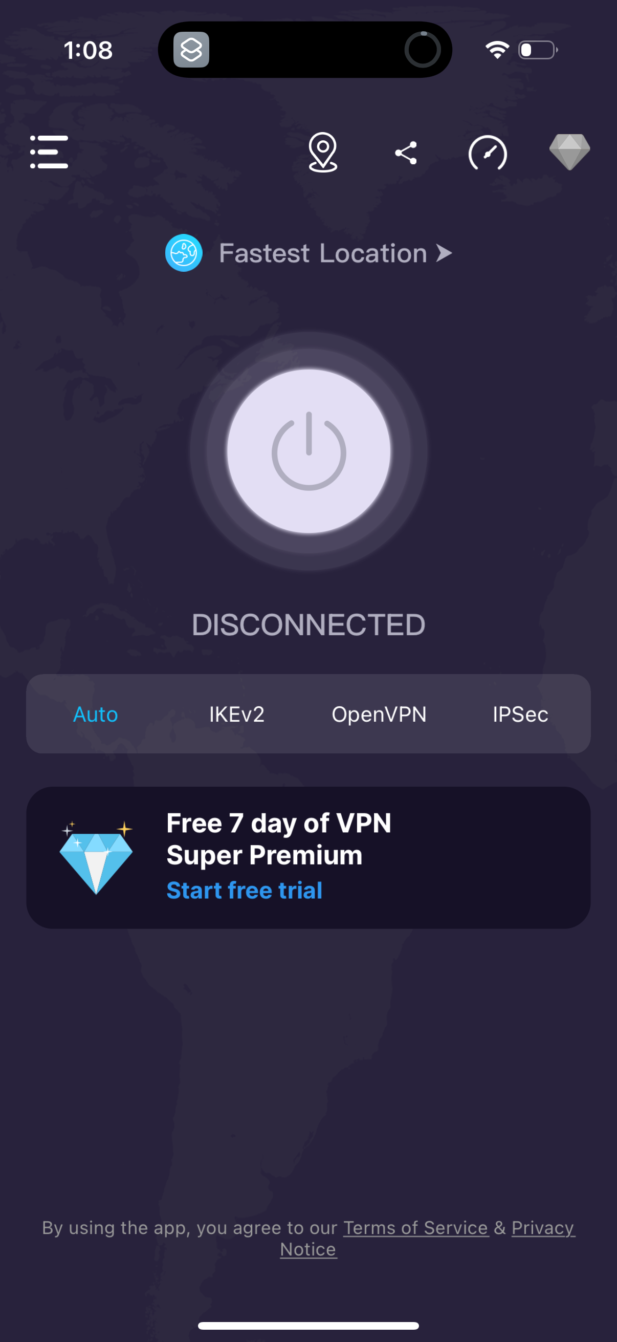 vpn app screenshot 1
