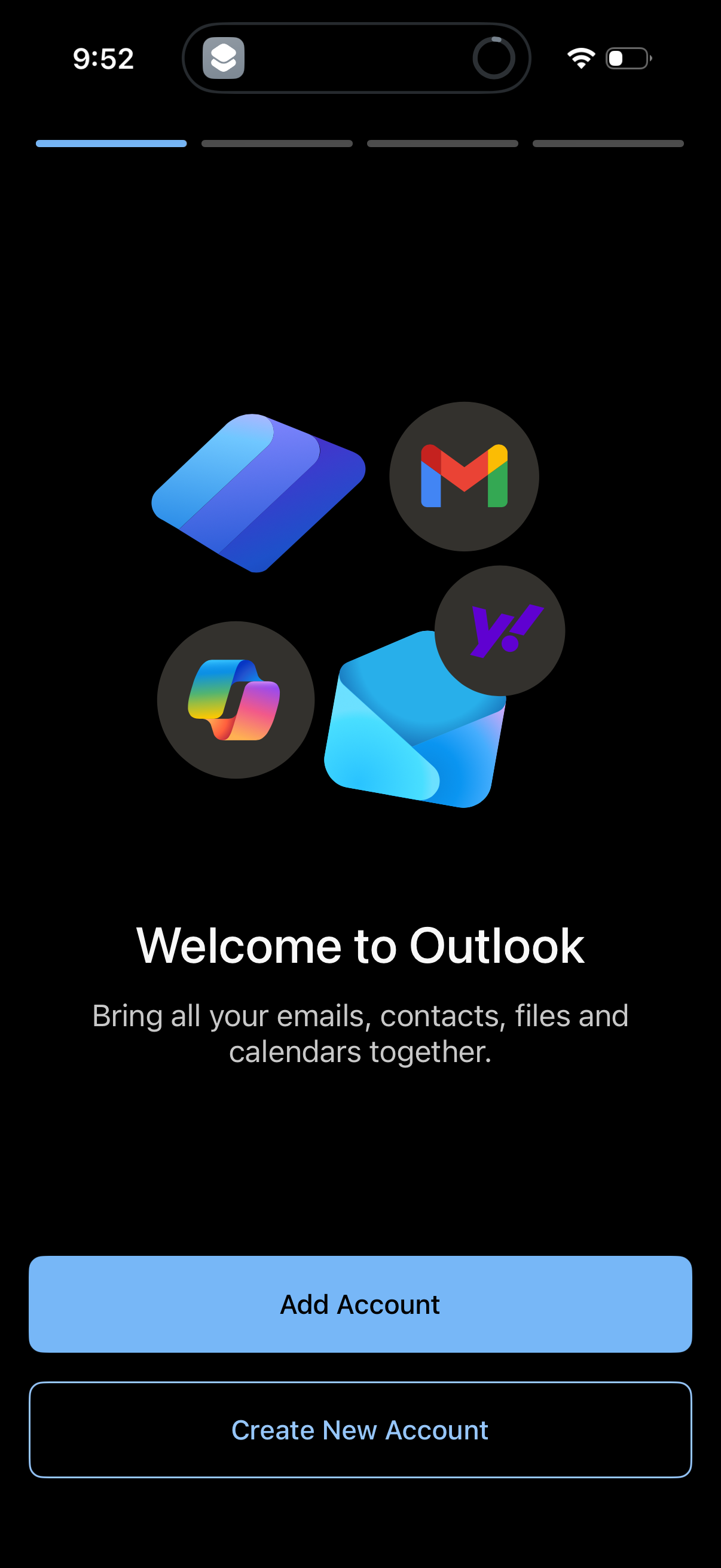 outlook app screenshot 1