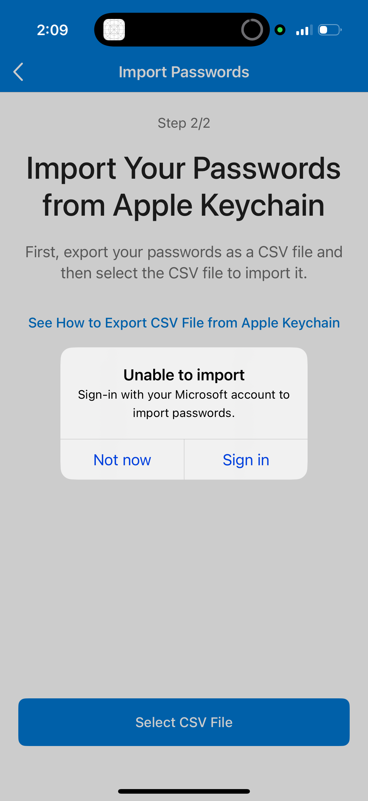 microsoft-auth app screenshot 3