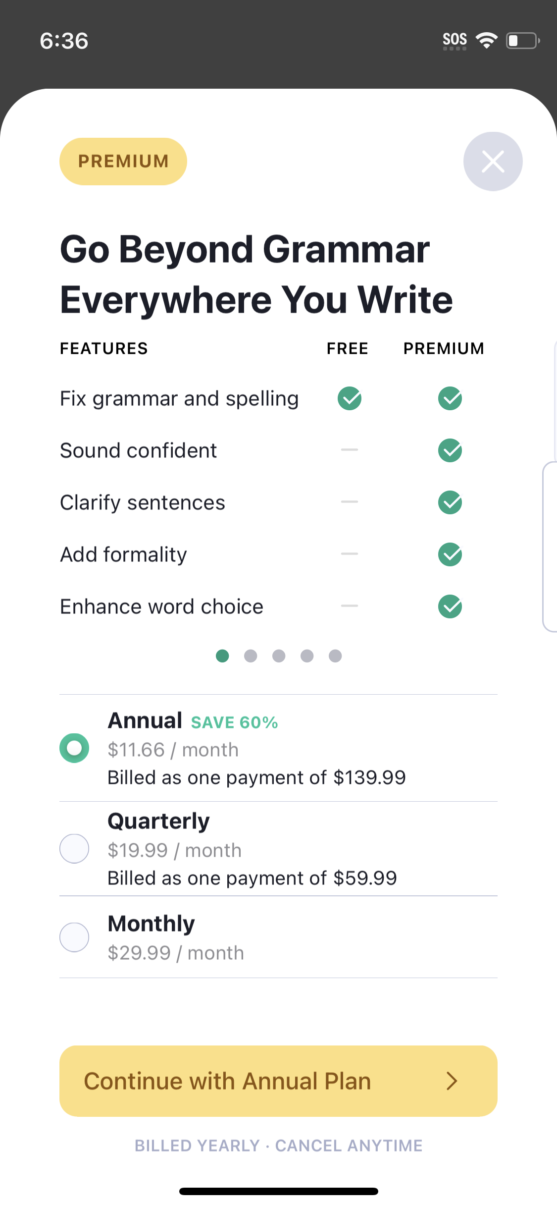 grammarly app screenshot 130